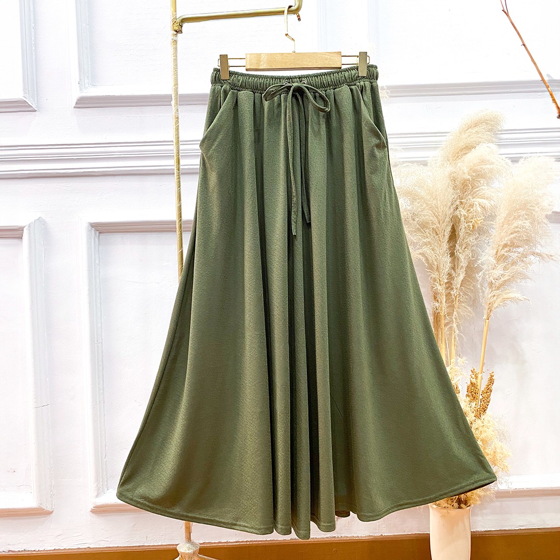 Oneset Kaos Dobby Baju Kurung Skirt - Setelan Rok Baju Kurung Kaos Dobby