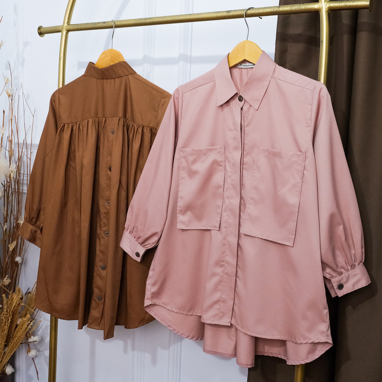 Asena Top - Atasan Katun Toyobo Kancing Busui Friendly New