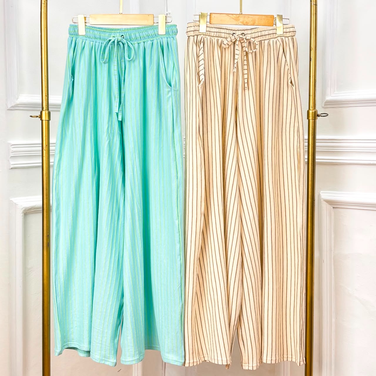 Setelan Tunik Rok dan Kulot Simple Stripes - JV Hasanah Simple Stripes Tunic Stripes