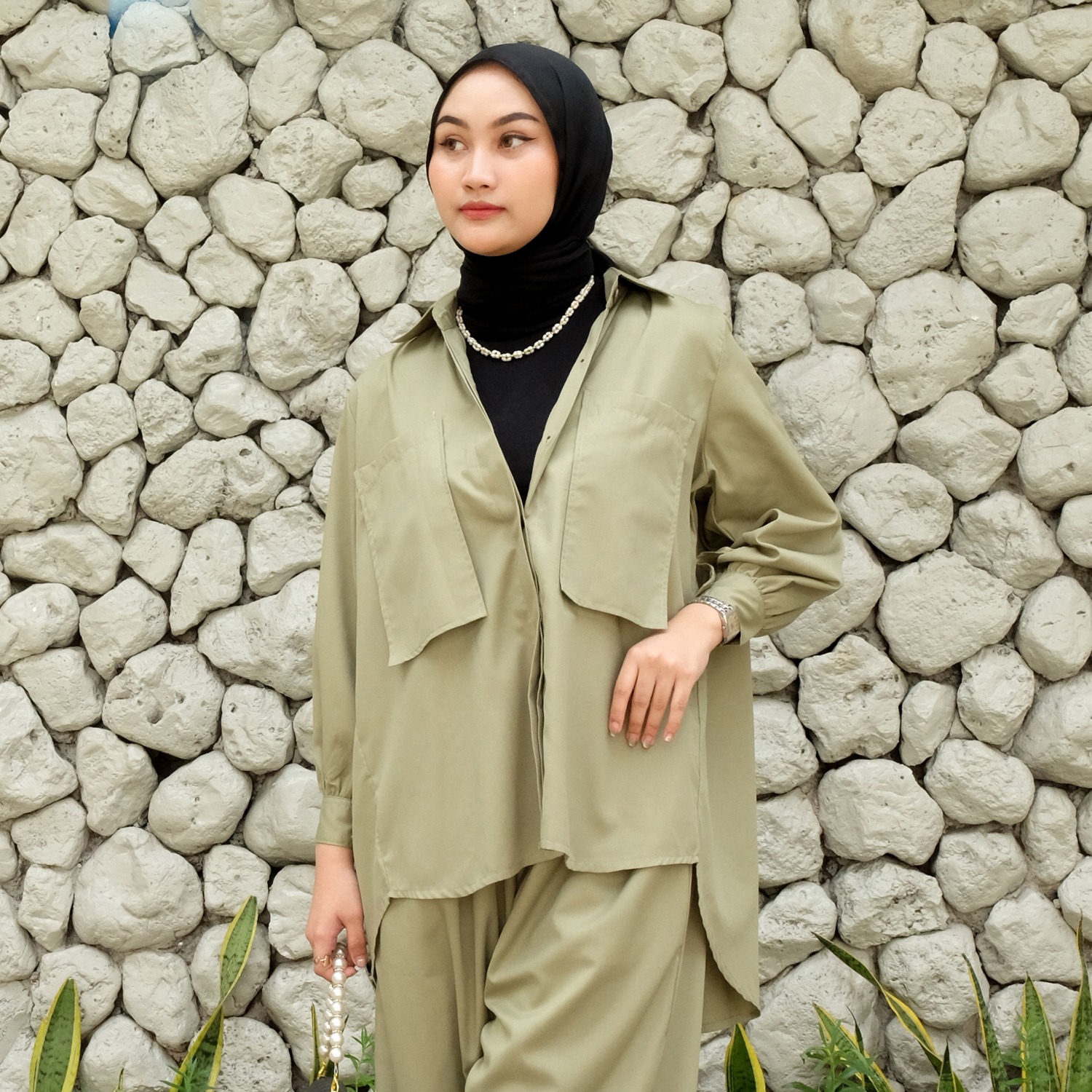 Asena Top - Atasan Katun Toyobo Kancing Busui Friendly New