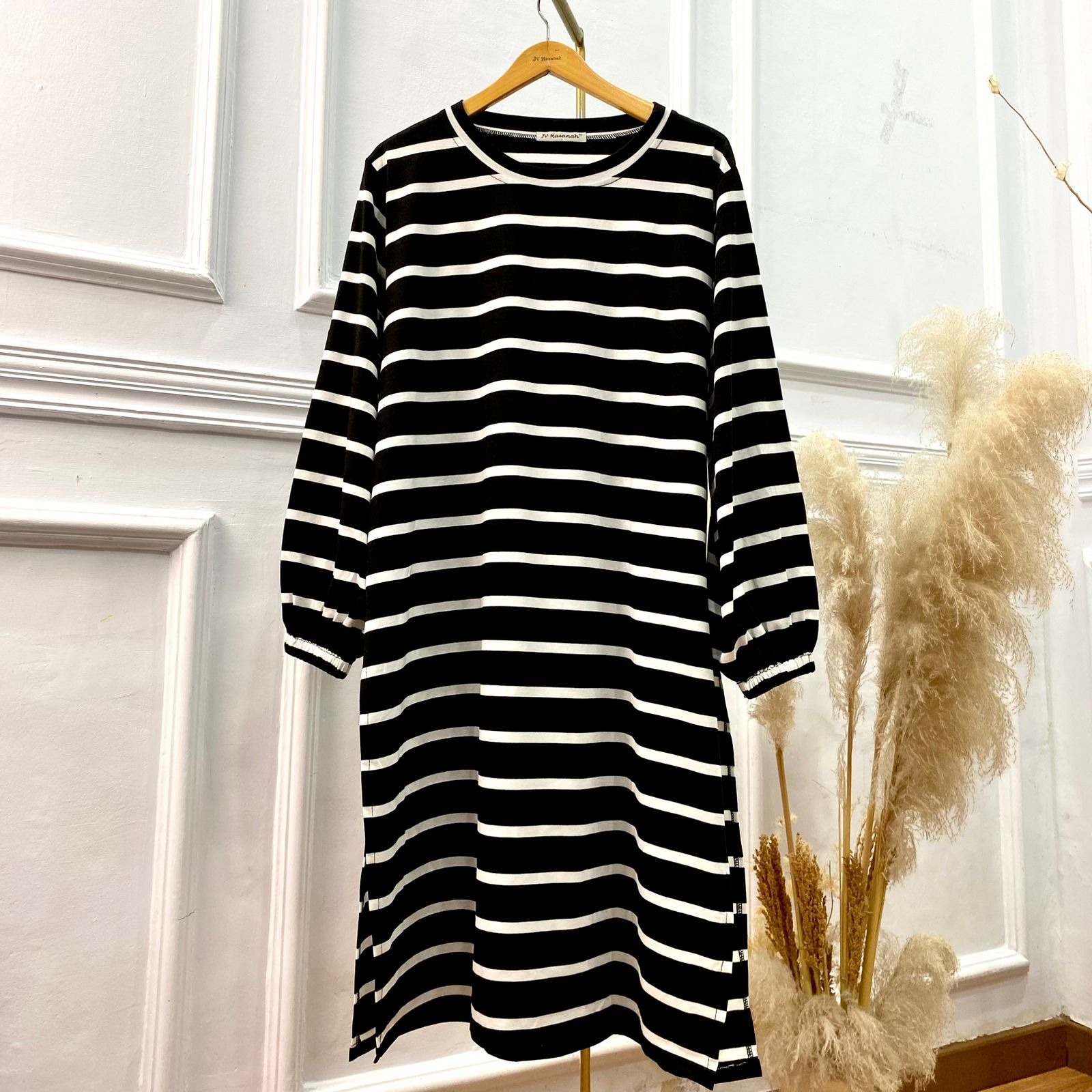 Tunic Kaos Misty Big Stripe - Tunik Kaos Daily Salur Besar