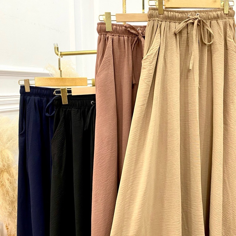 Selena Set Rok Busui - Setelan Rok Jumbo Busui Cey Crinkle Airflow Premium Adem Lembut
