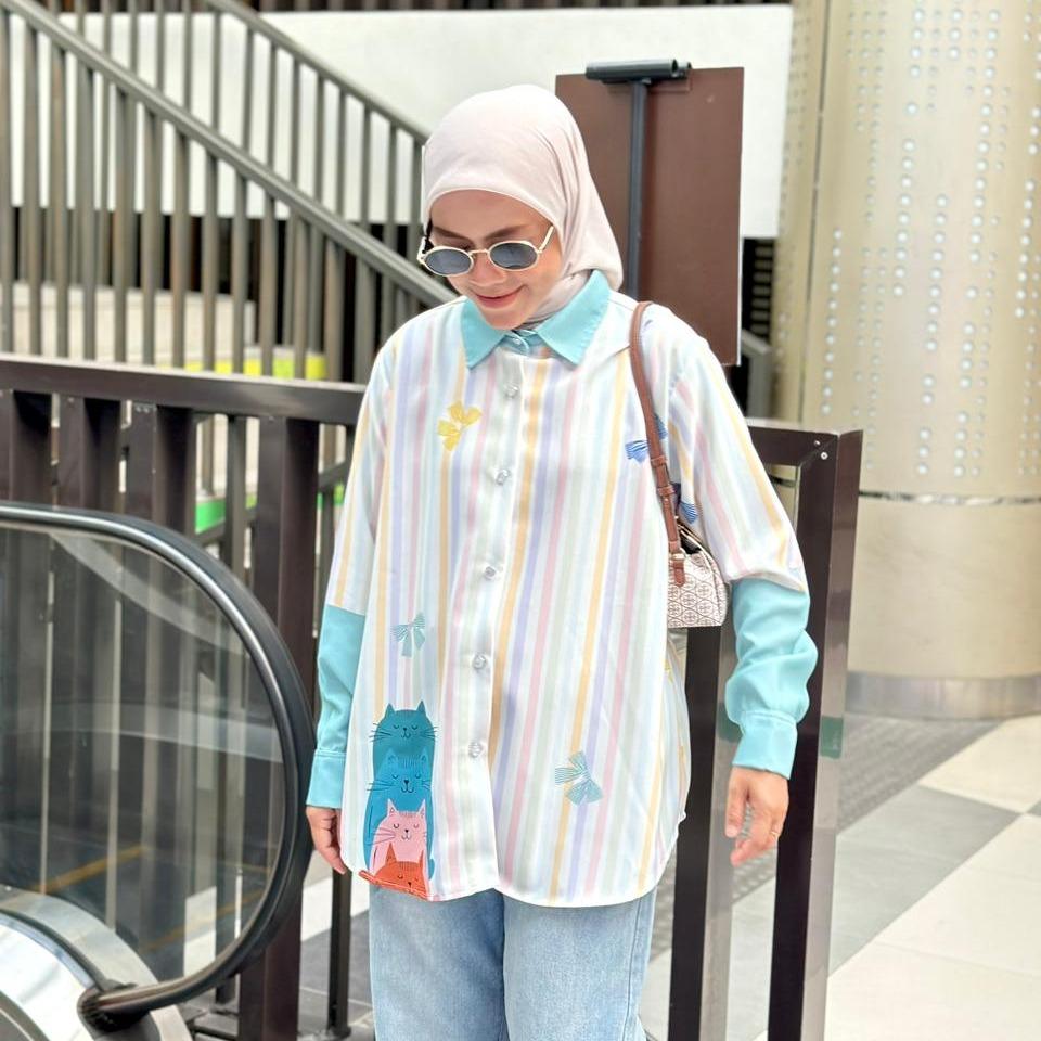 KEMEJA FULL PRINT LOLY CRAPE KAIA BY AMEELA.KL