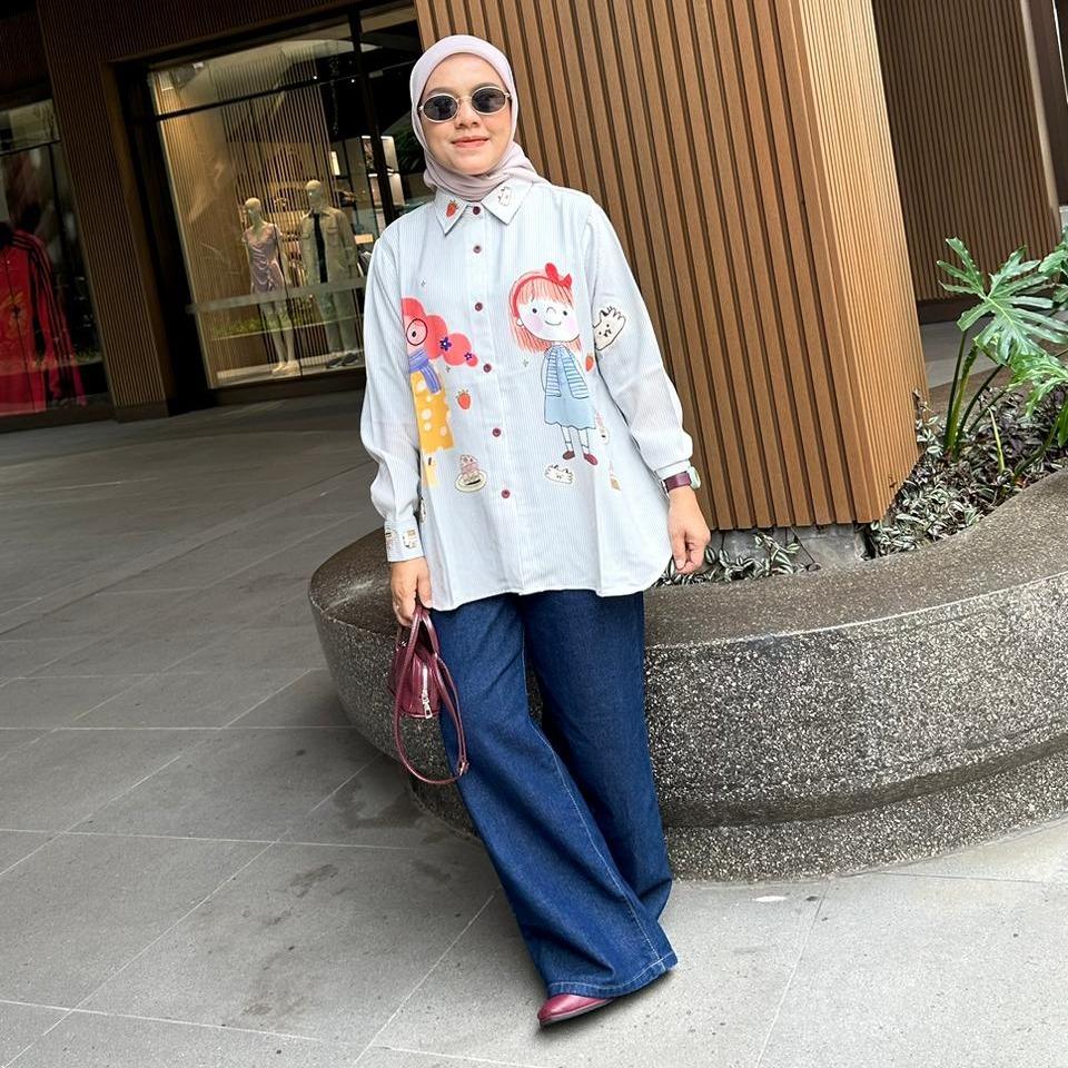 KEMEJA FULL PRINT SALUR ZIGZAG YUKI BY AMEELA.KL