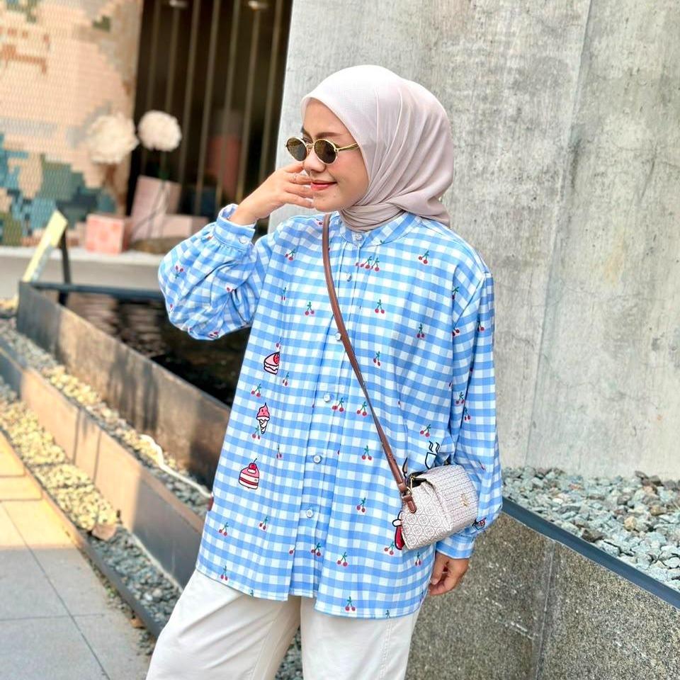 BLOUSE FULL PRINT LOLY CRAP CARREL BY AMEELA.KL