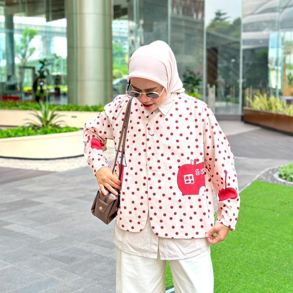 OUTER PRINT POLKA VALERIE LOLY CRAP BY AMEELA.KL
