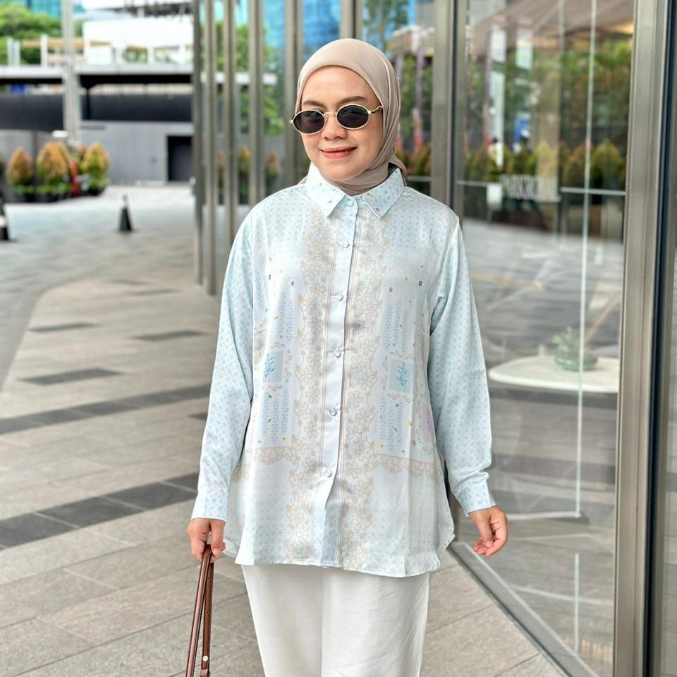KEMEJA FULL PRINT RAYA SERIES ZOYA SILK BY AMEELA.KL