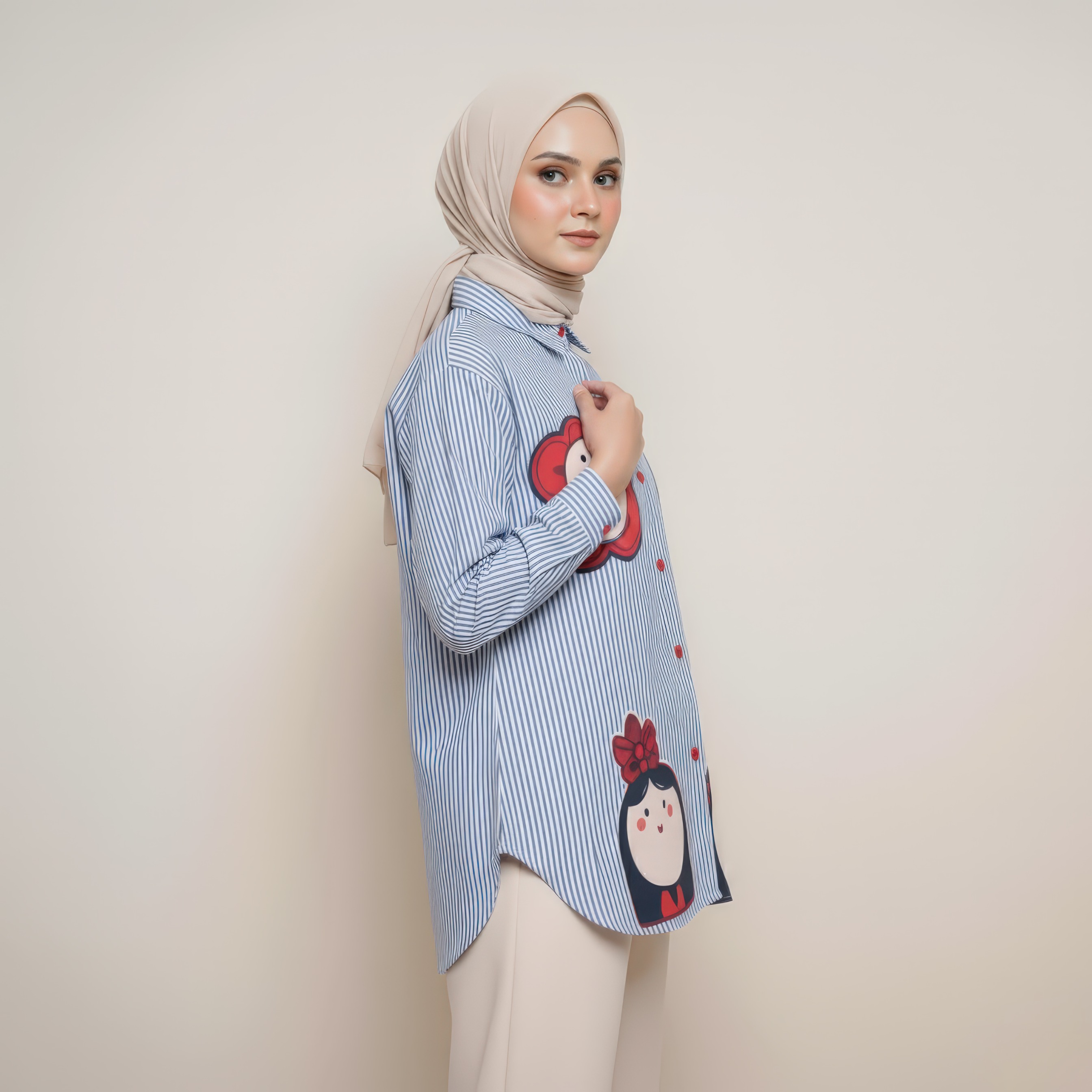KEMEJA SALUR FULL PRINT SORA BY AMEELA.KL