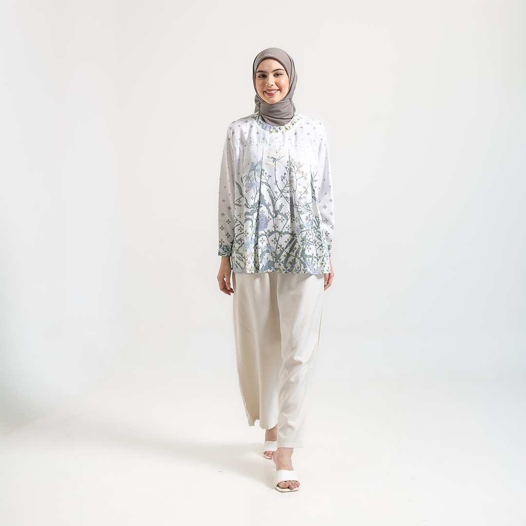 Ameela.KL Blouse Asasia Atasan Motif Full Print