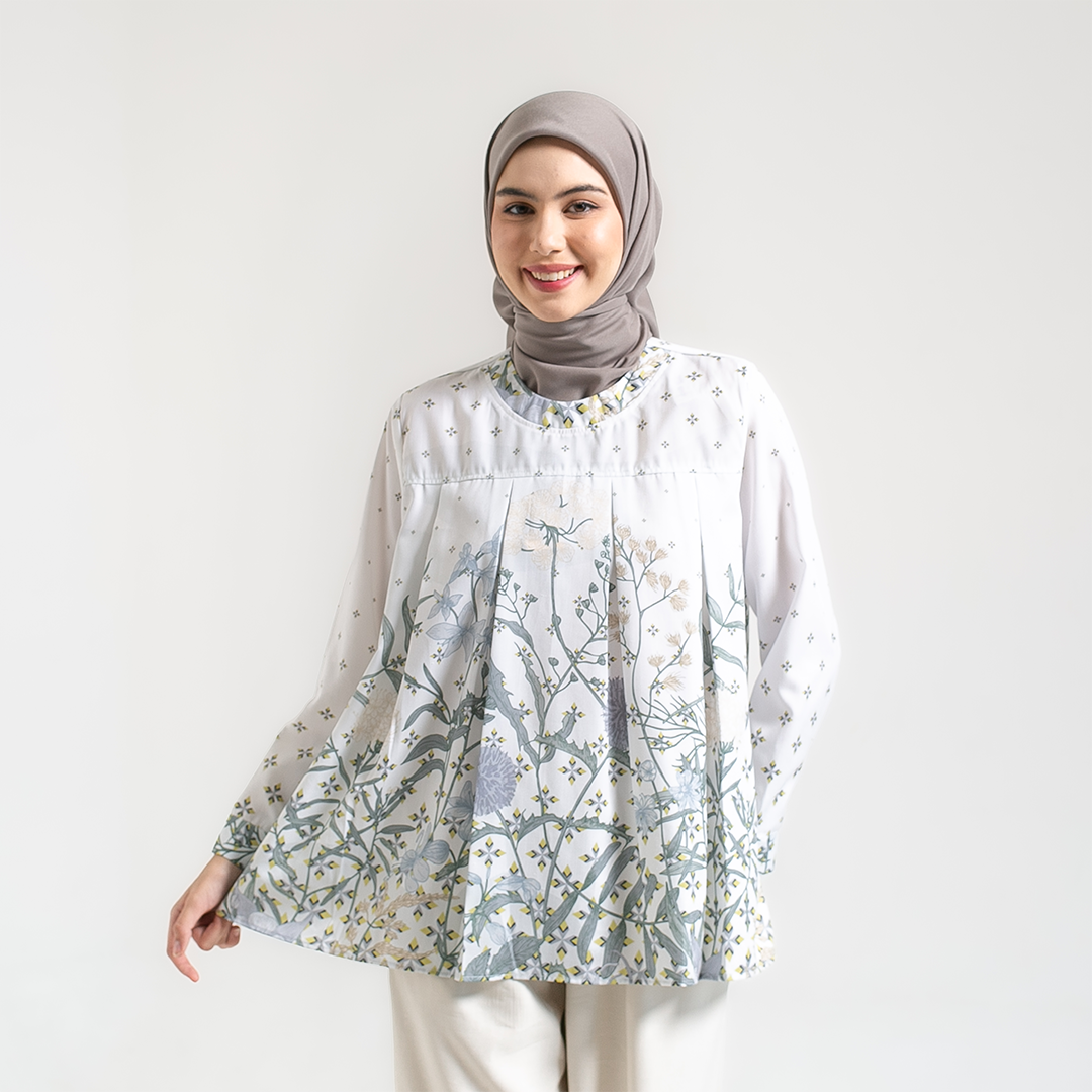 Ameela.KL Blouse Asasia Atasan Motif Full Print