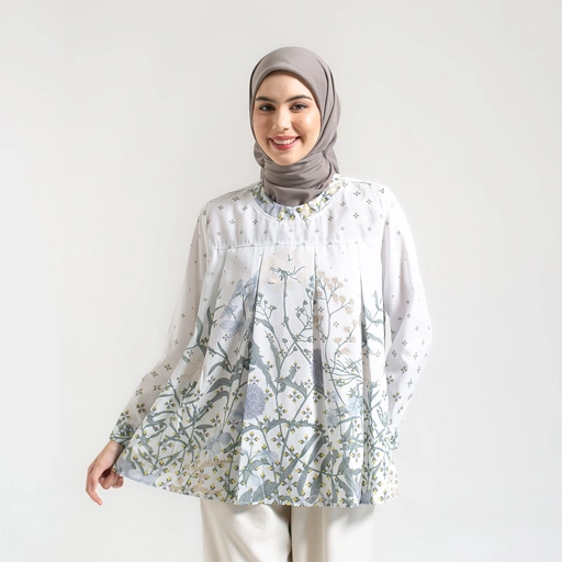 Image of Ameela.KL Blouse Asasia Atasan Motif Full Print
