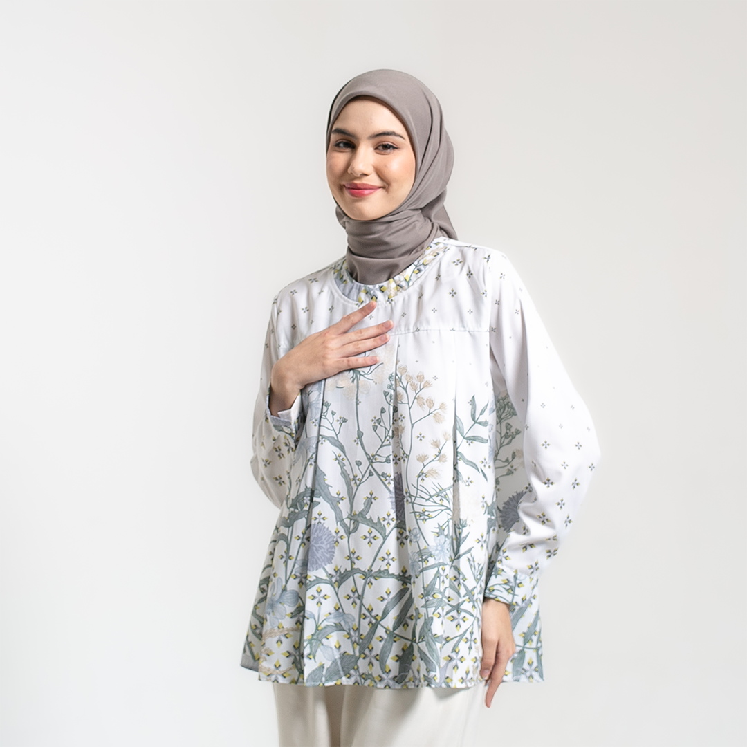Ameela.KL Blouse Asasia Atasan Motif Full Print