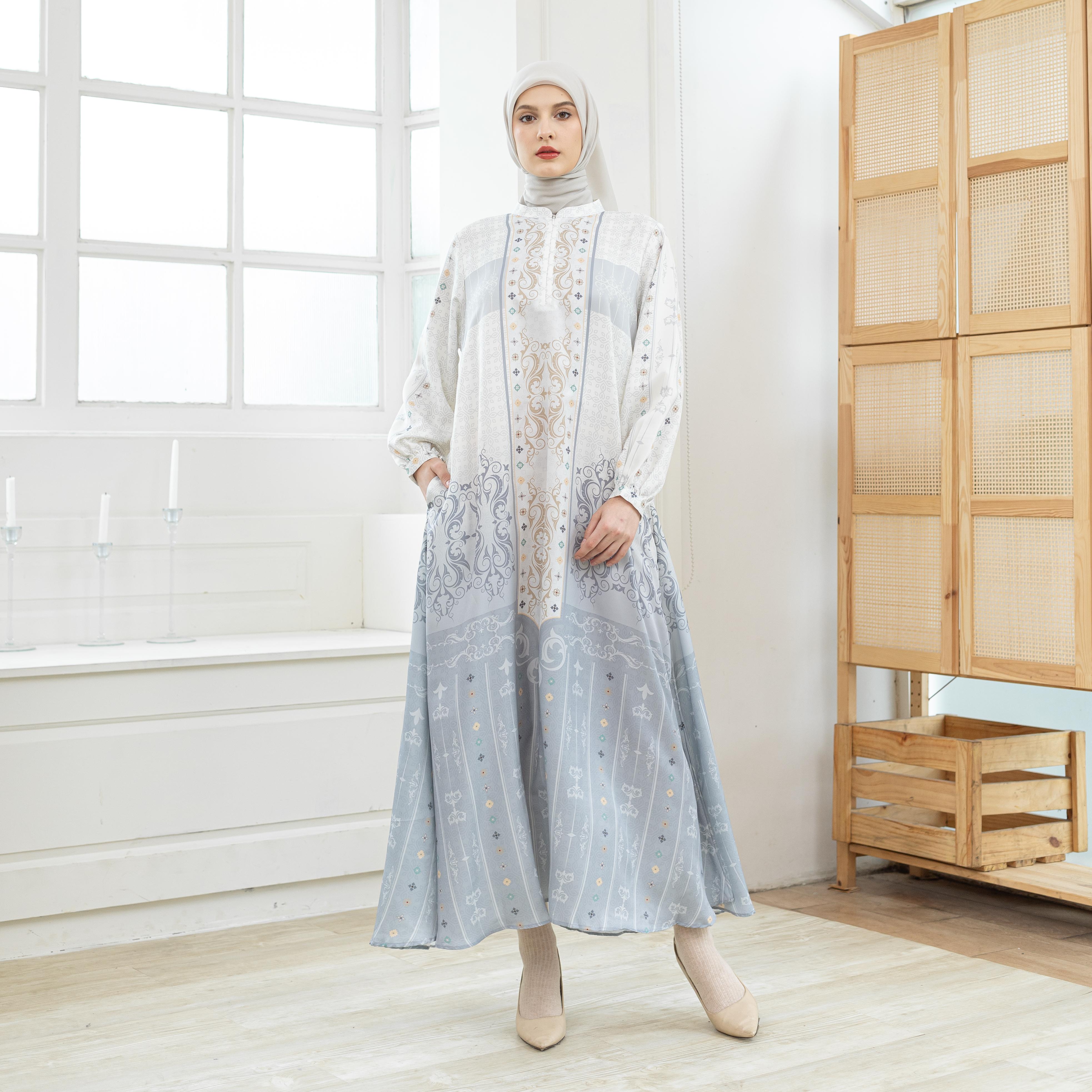 GAMIS FULL PRINT SYAFIRA  EDISI RAYA BY AMEEELA.KL