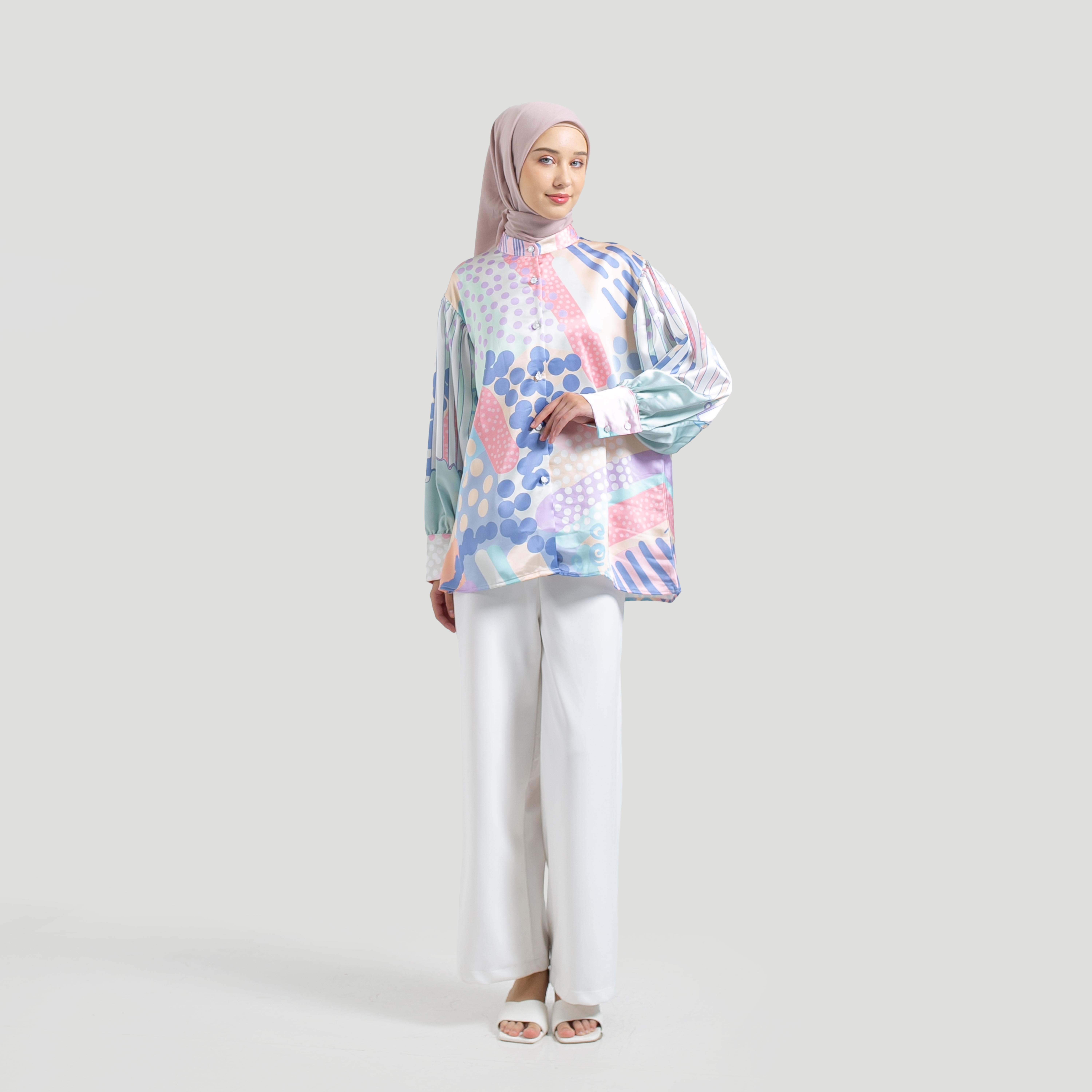 Blouse Full Print LUMIA by Ameela.KL SILK Premium