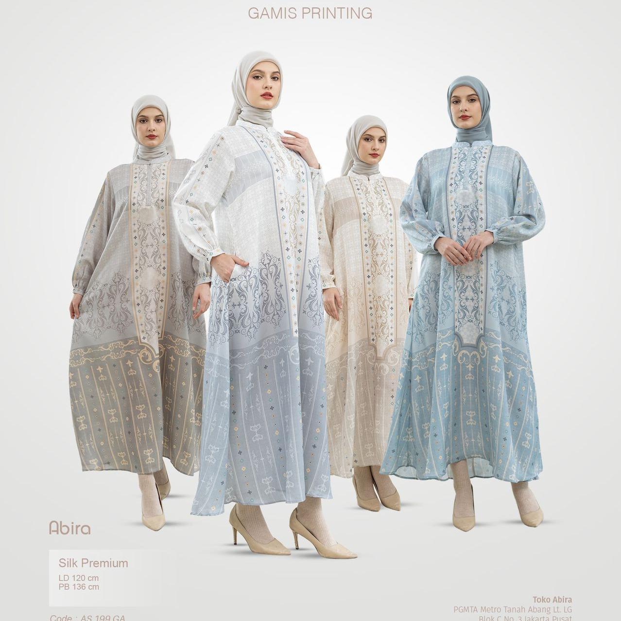 GAMIS FULL PRINT SYAFIRA  EDISI RAYA BY AMEEELA.KL