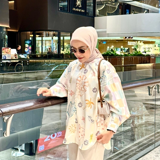 BLOUSE FULL PRINTING KALA CASUAL BY AMEELA.KL