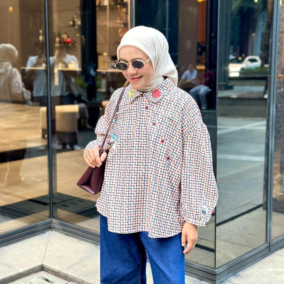 KEMEJA OVERSIZE NUCA KATUN TOYOBO PREMIUM BY AMEELA. KL
