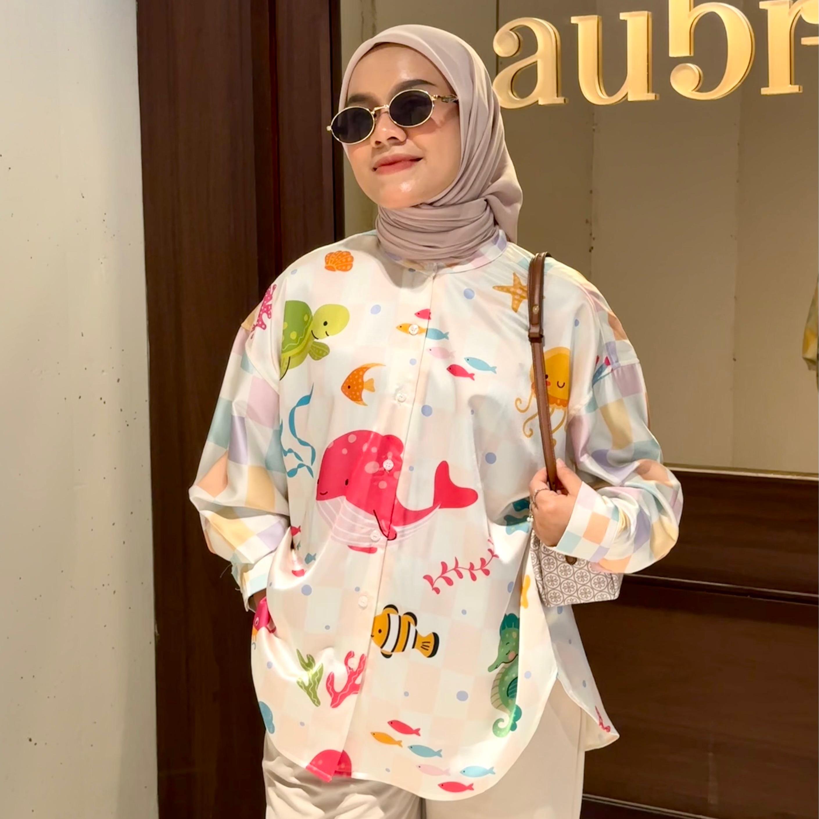BLOUSE FULL PRINTING KALA CASUAL BY AMEELA.KL
