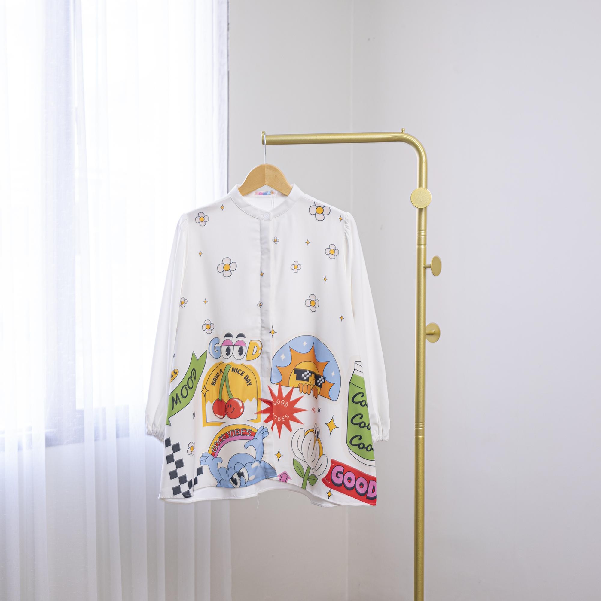 BLOUSE PRINT ARA SILK PERMIUM BY AMEELA.KL