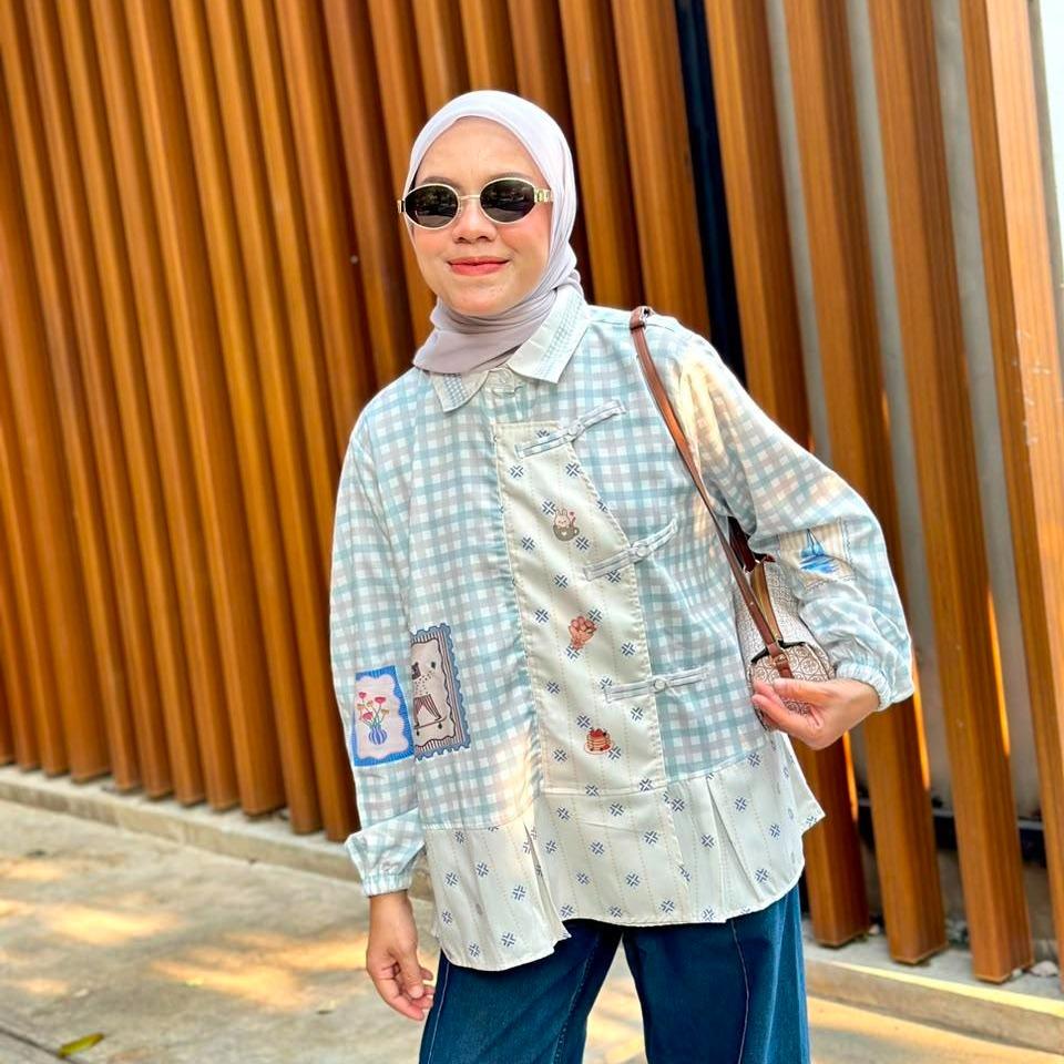 Ameela.kl - Kemeja Full Print  CESEE– Bahan Toyobo Premium Lembut & Nyaman