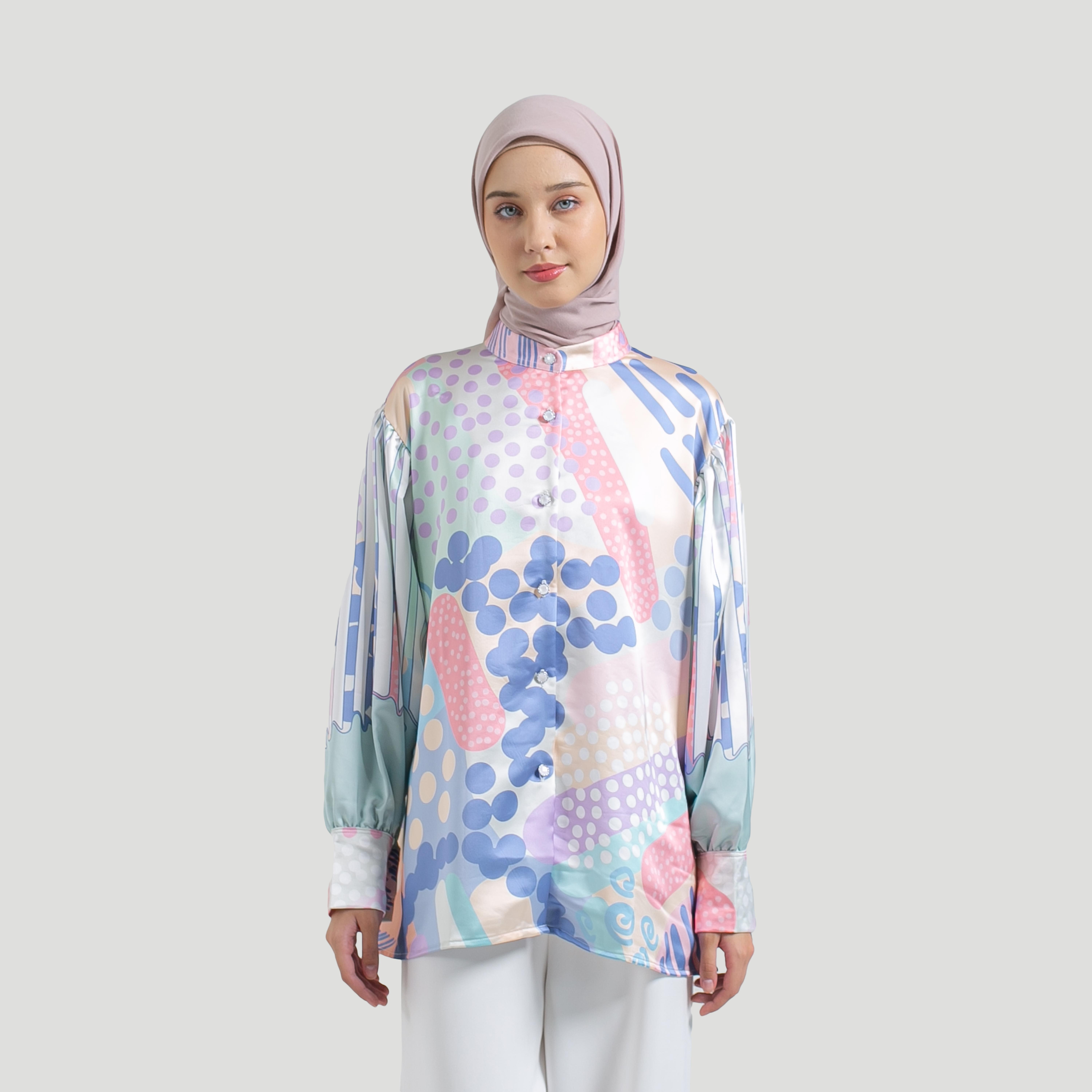 Blouse Full Print LUMIA by Ameela.KL SILK Premium