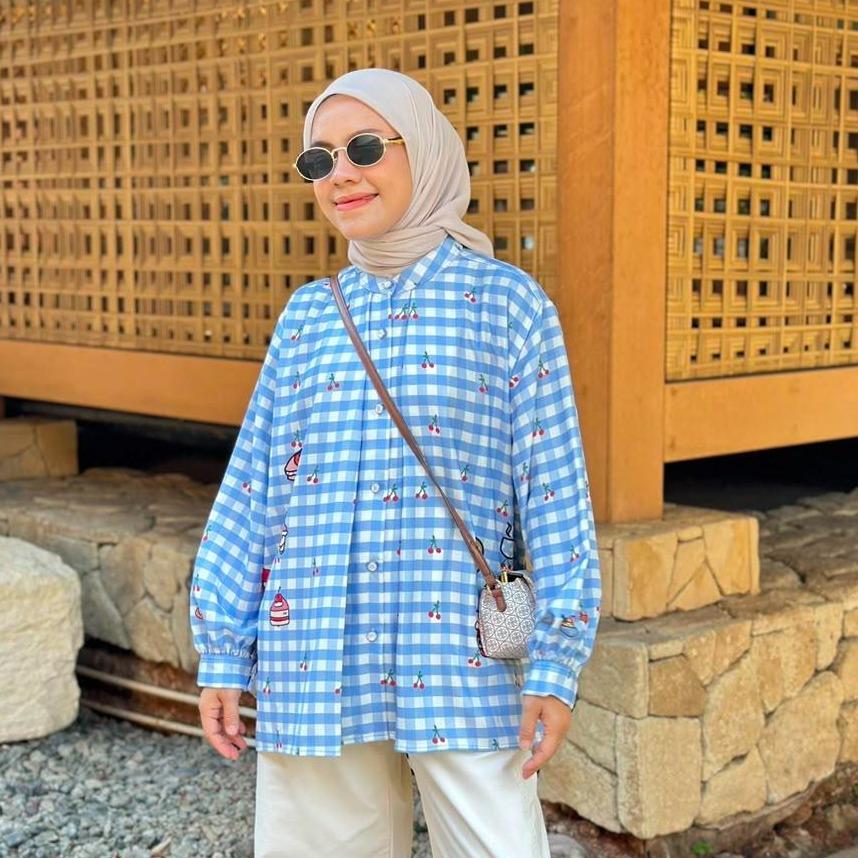 BLOUSE FULL PRINT LOLY CRAP CARREL BY AMEELA.KL