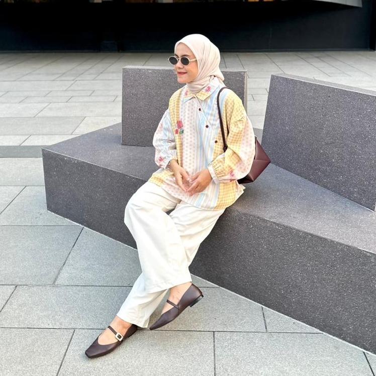 KEMEJA OVERSIZE KATUN TOYOBO JASEE BY AMEELA. KL