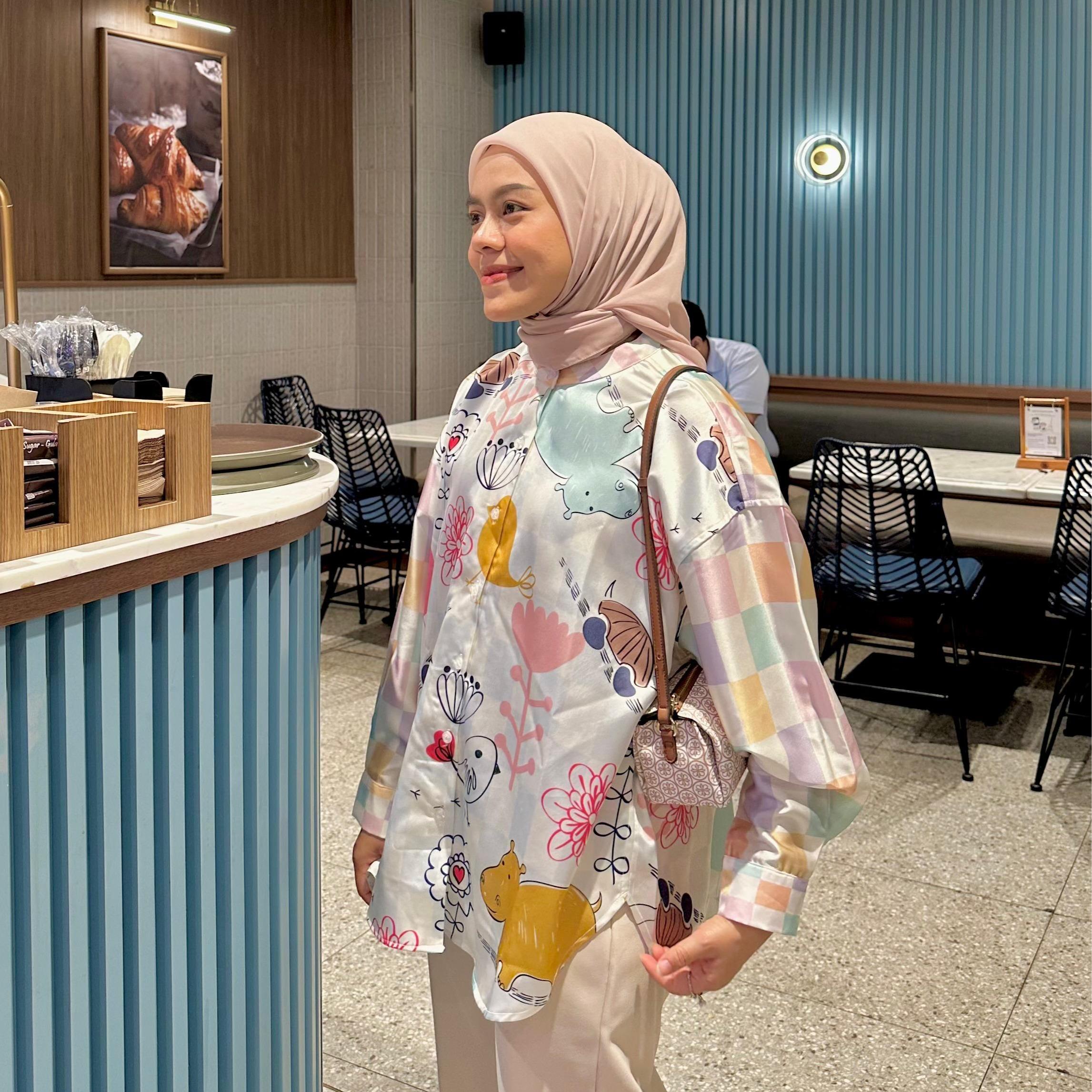 BLOUSE FULL PRINTING KALA CASUAL BY AMEELA.KL