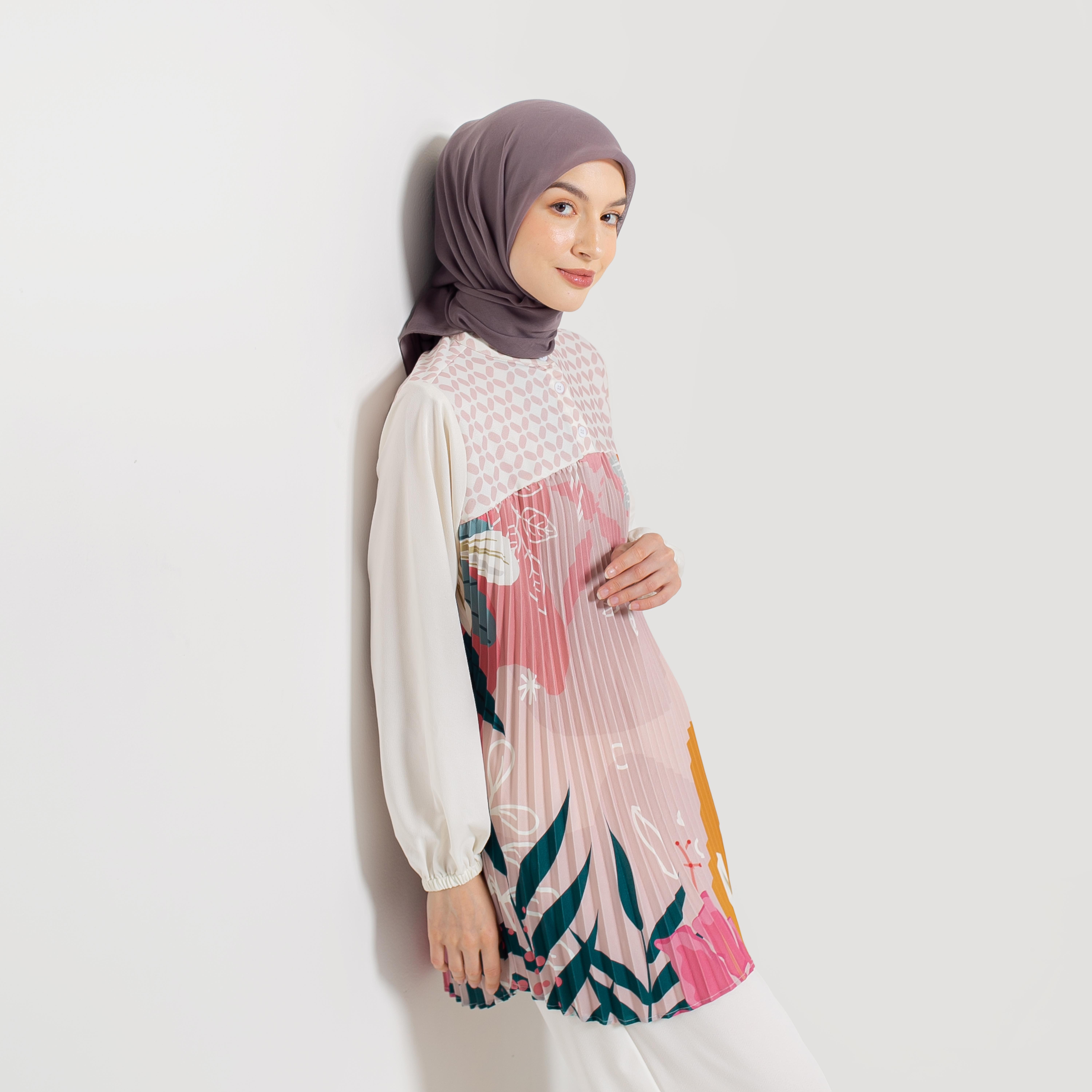 Blouse Plisket Full Print Jasmine by Ameela.KL