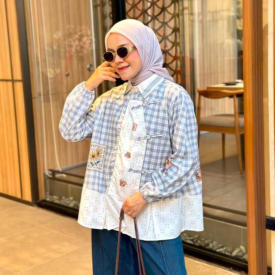 Ameela.kl - Kemeja Full Print  CESEE– Bahan Toyobo Premium Lembut & Nyaman