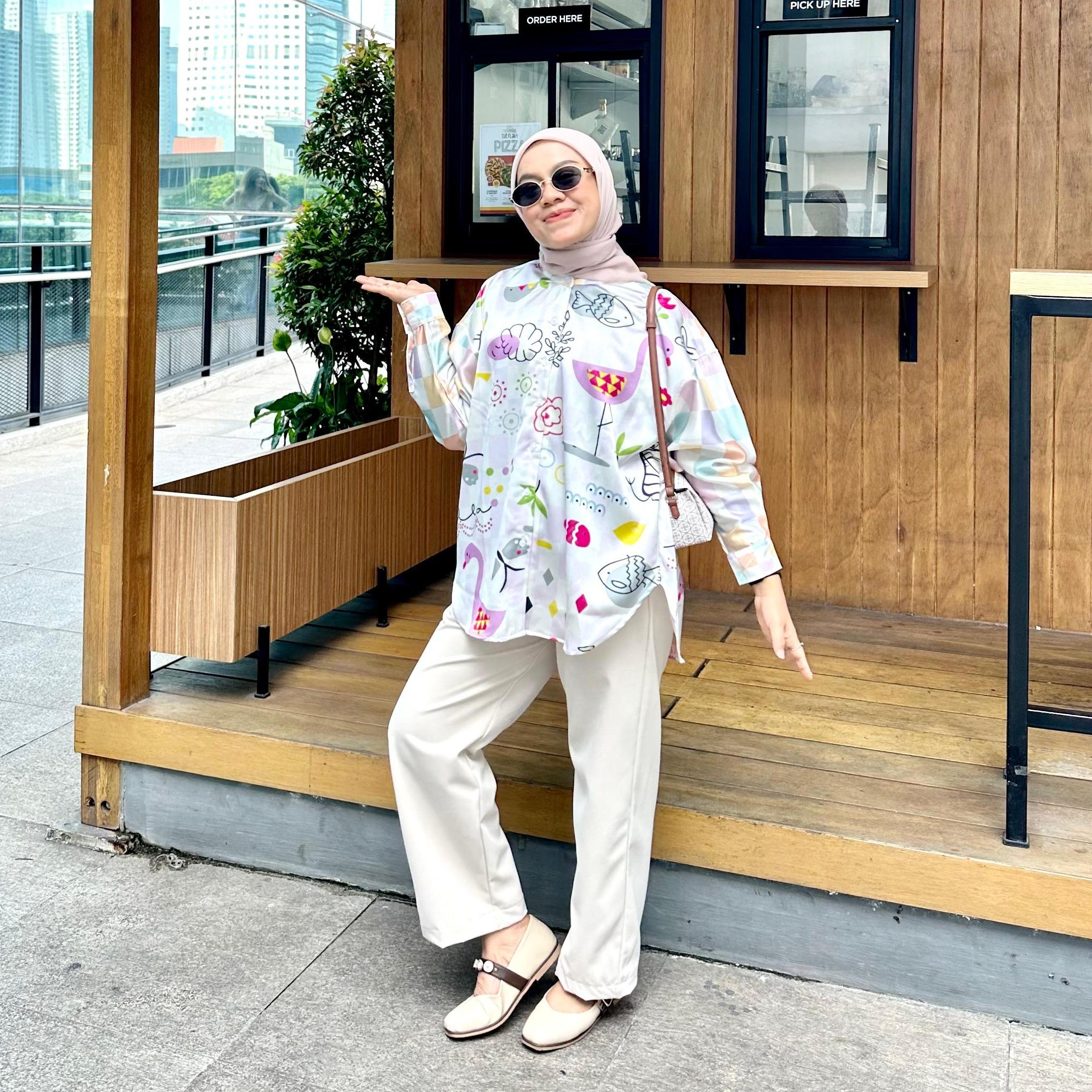 BLOUSE FULL PRINTING KALA CASUAL BY AMEELA.KL