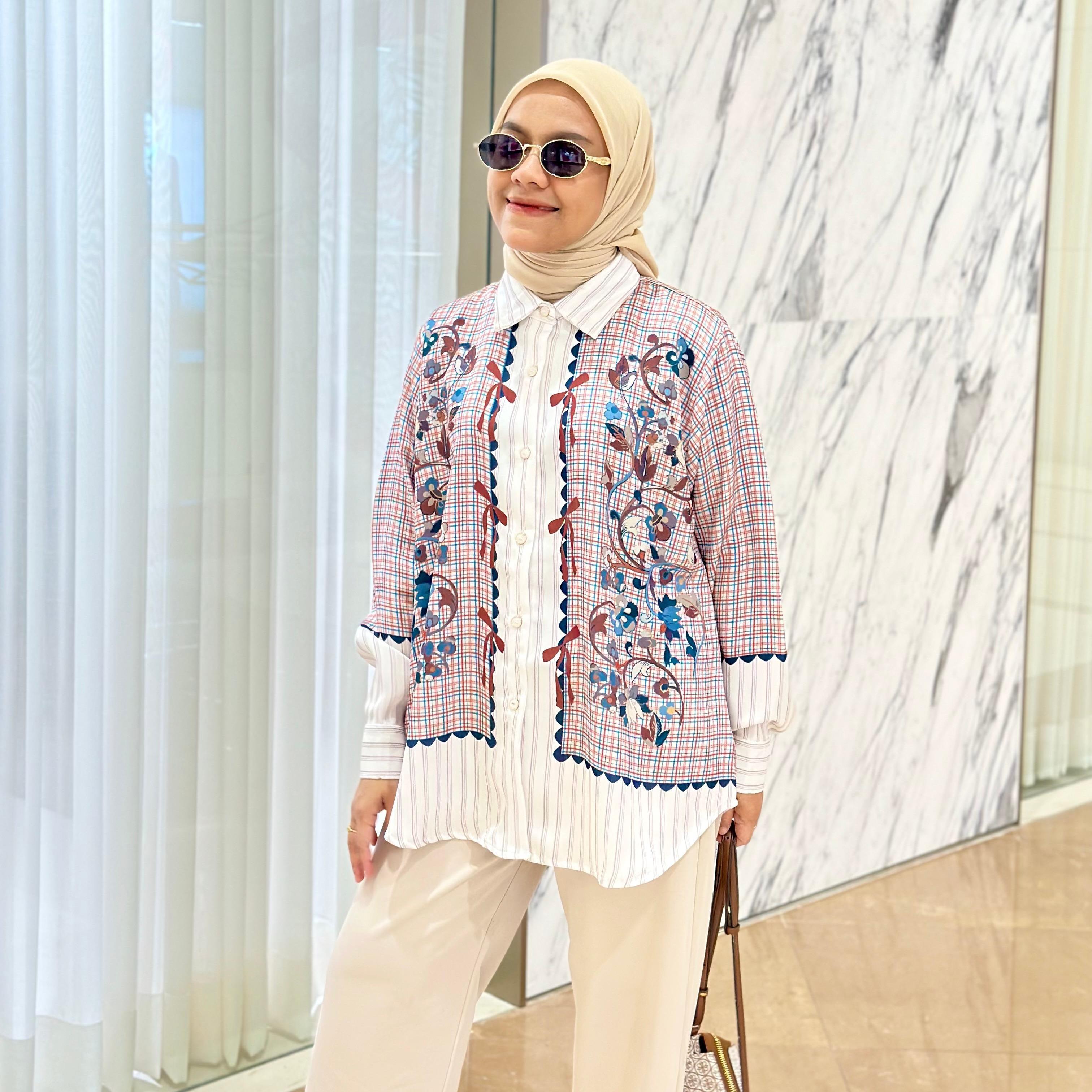 KEMEJA FULL PRINT RAYA SERIES CHESA SILK PREMIUM BY AMEELA.KL