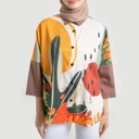 Printed Shirt Khansa Oversize