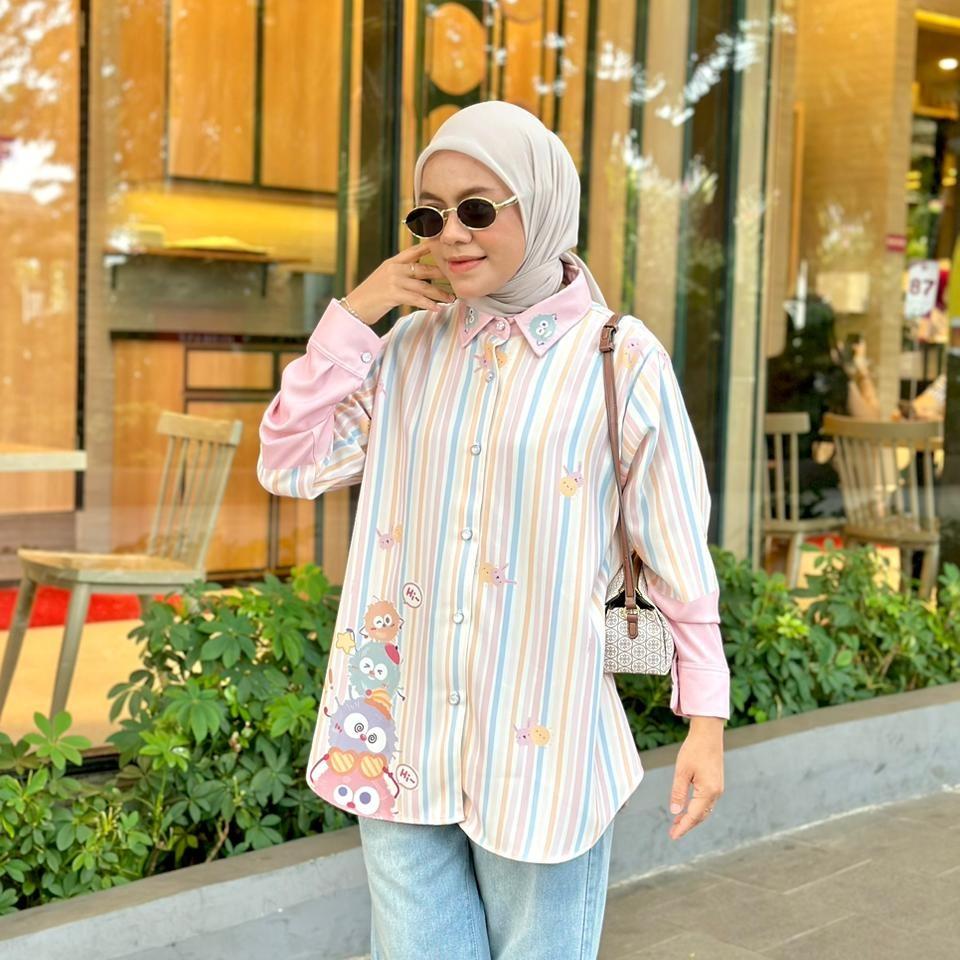 KEMEJA FULL PRINT LOLY CRAPE KAIA BY AMEELA.KL