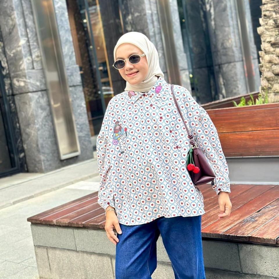 KEMEJA OVERSIZE NUCA KATUN TOYOBO PREMIUM BY AMEELA. KL