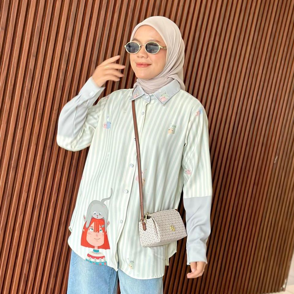 KEMEJA FULL PRINT LOLY CRAPE KAIA BY AMEELA.KL