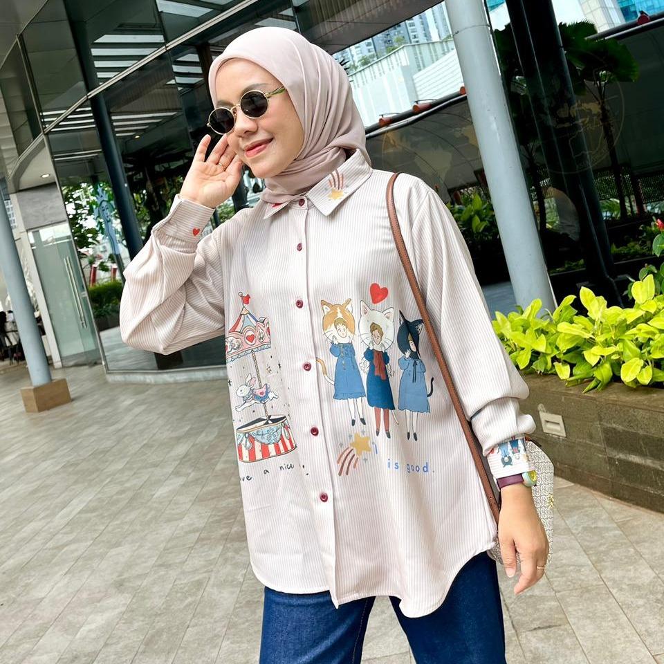KEMEJA FULL PRINT YUKI VOL. 2 WARNA BARU BY AMEELA.KL