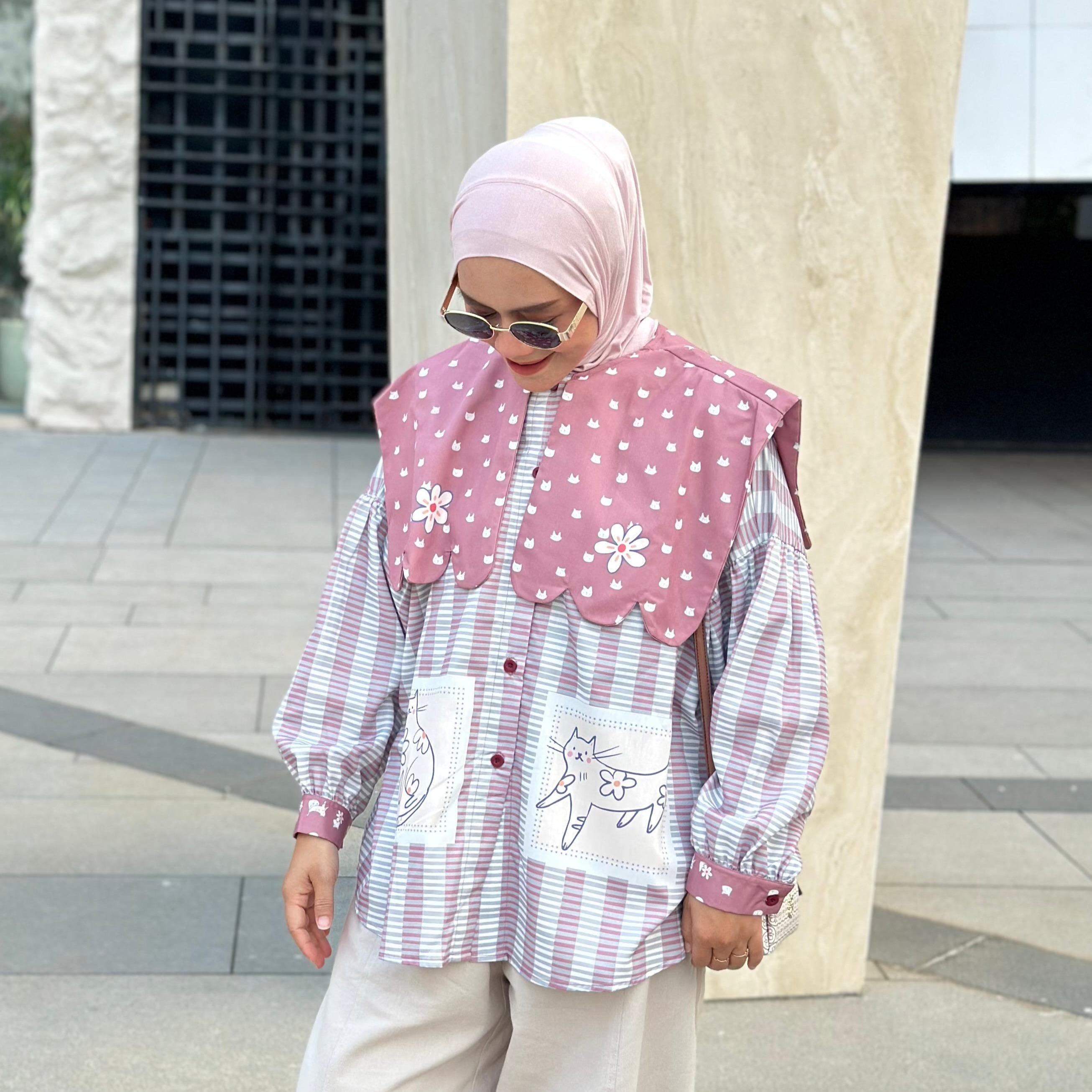AMEELA. KL BLOUSE FULL PRINT KRAH LUCU MICHE