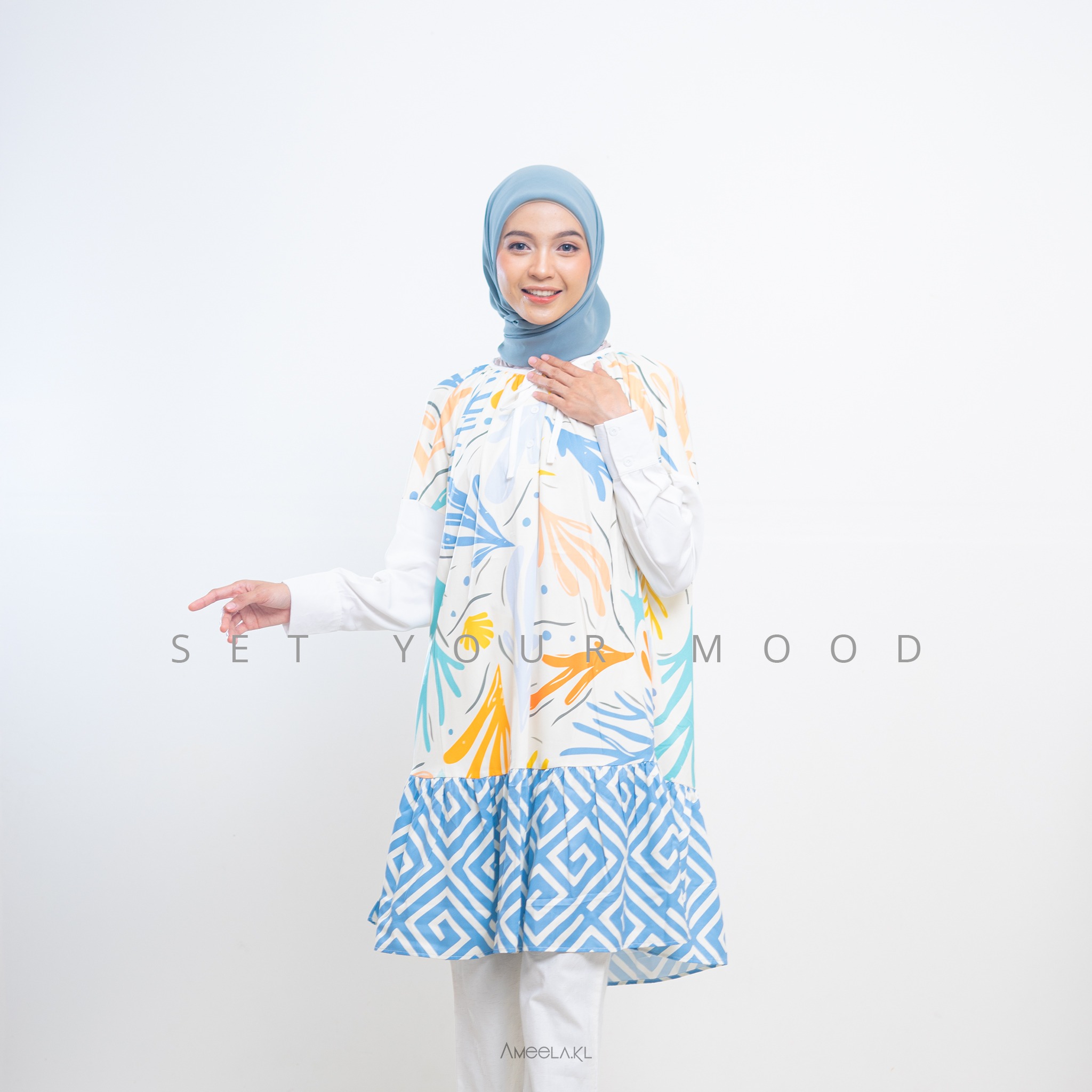 Tunik Full print Sabrina By Ameela.KL