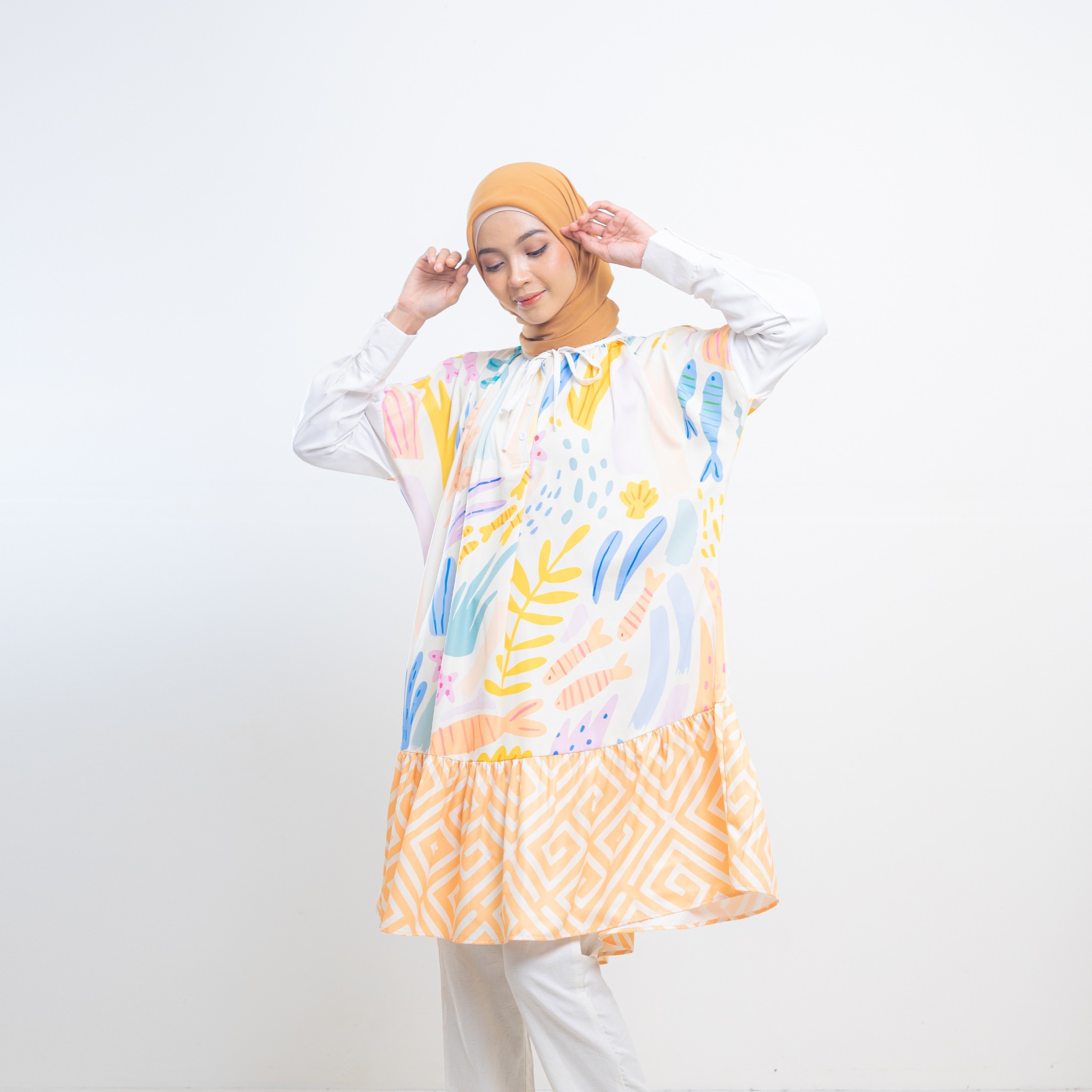 Tunik Full print Sabrina By Ameela.KL