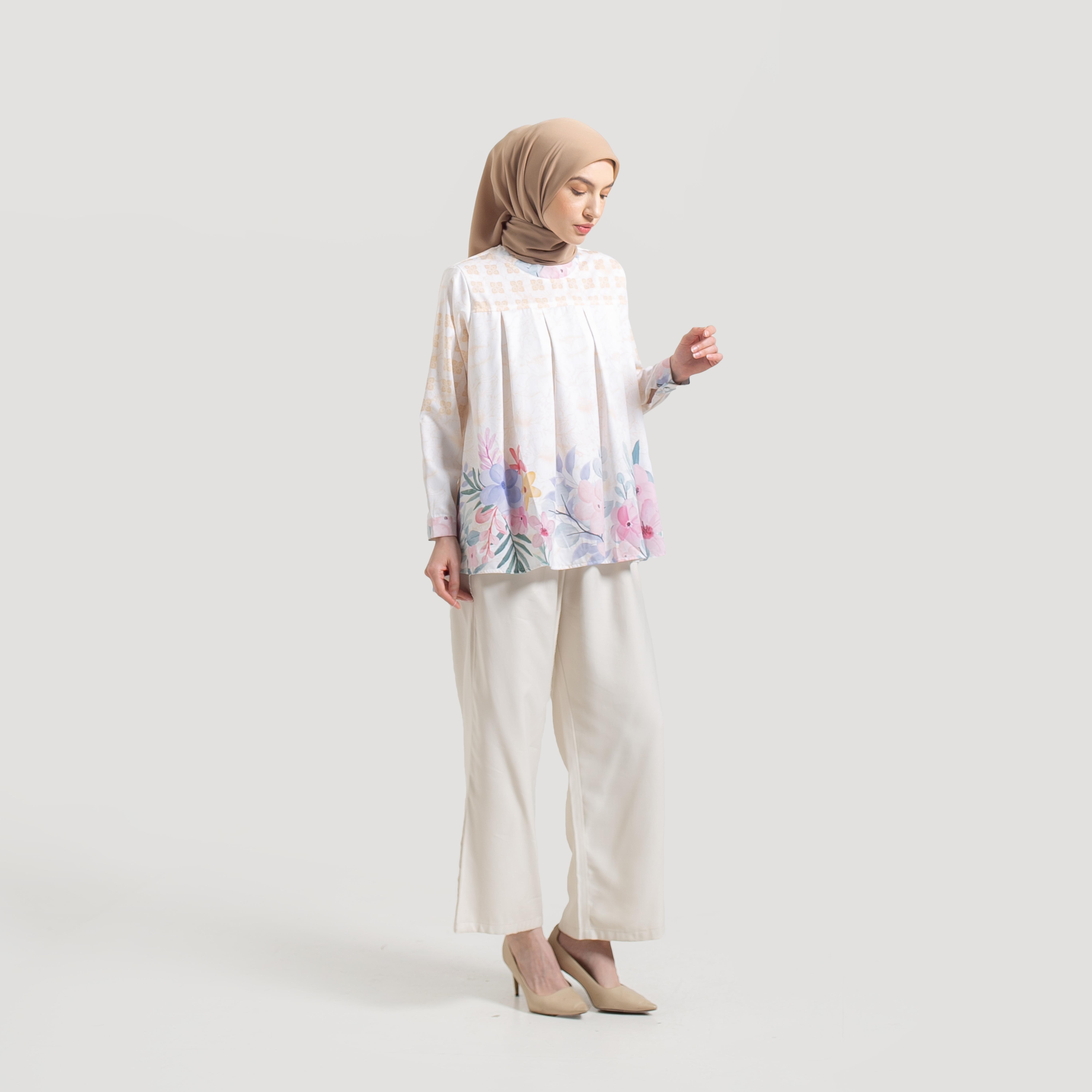 Ameela.KL Blouse Amavi Atasan Motif Full Print