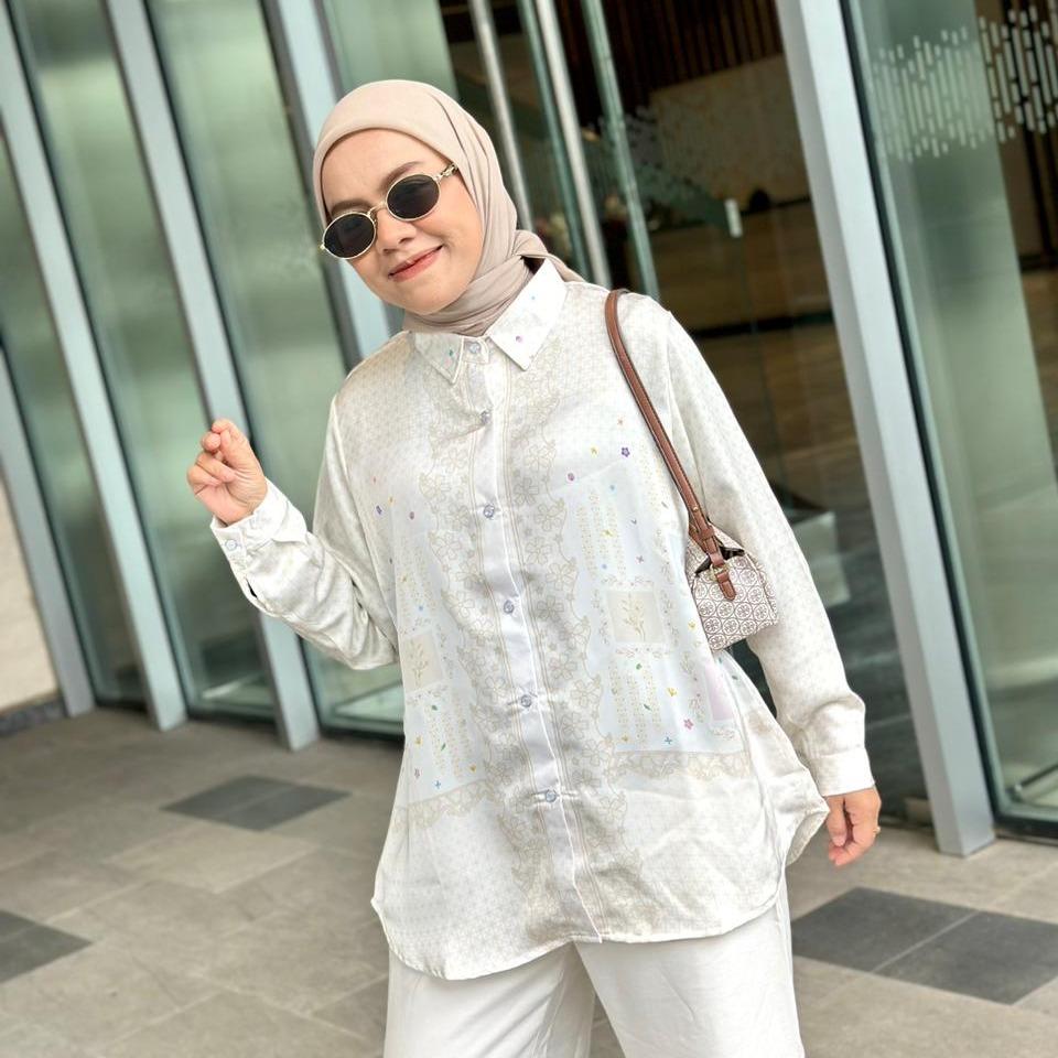 KEMEJA FULL PRINT RAYA SERIES ZOYA SILK BY AMEELA.KL