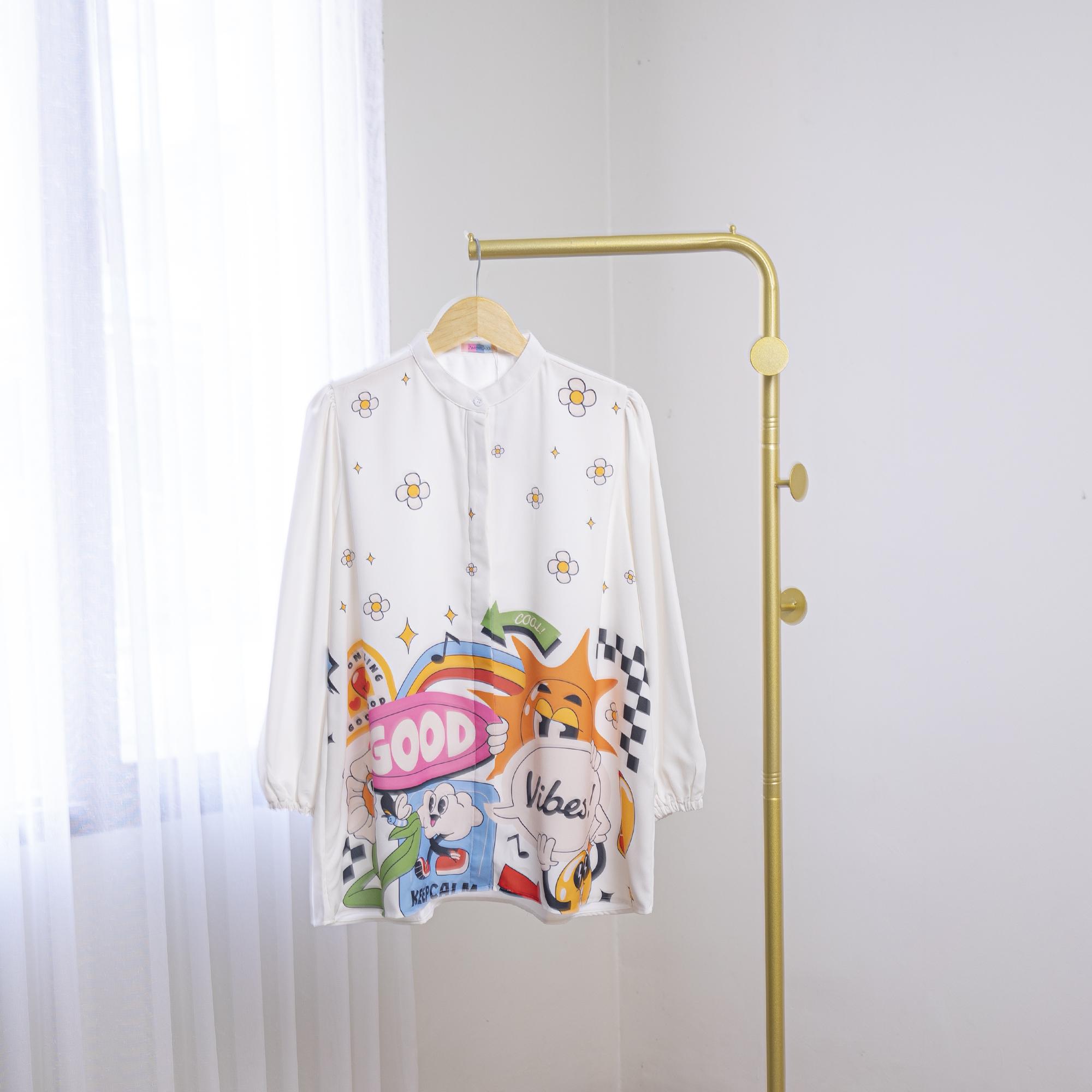 BLOUSE PRINT ARA SILK PERMIUM BY AMEELA.KL