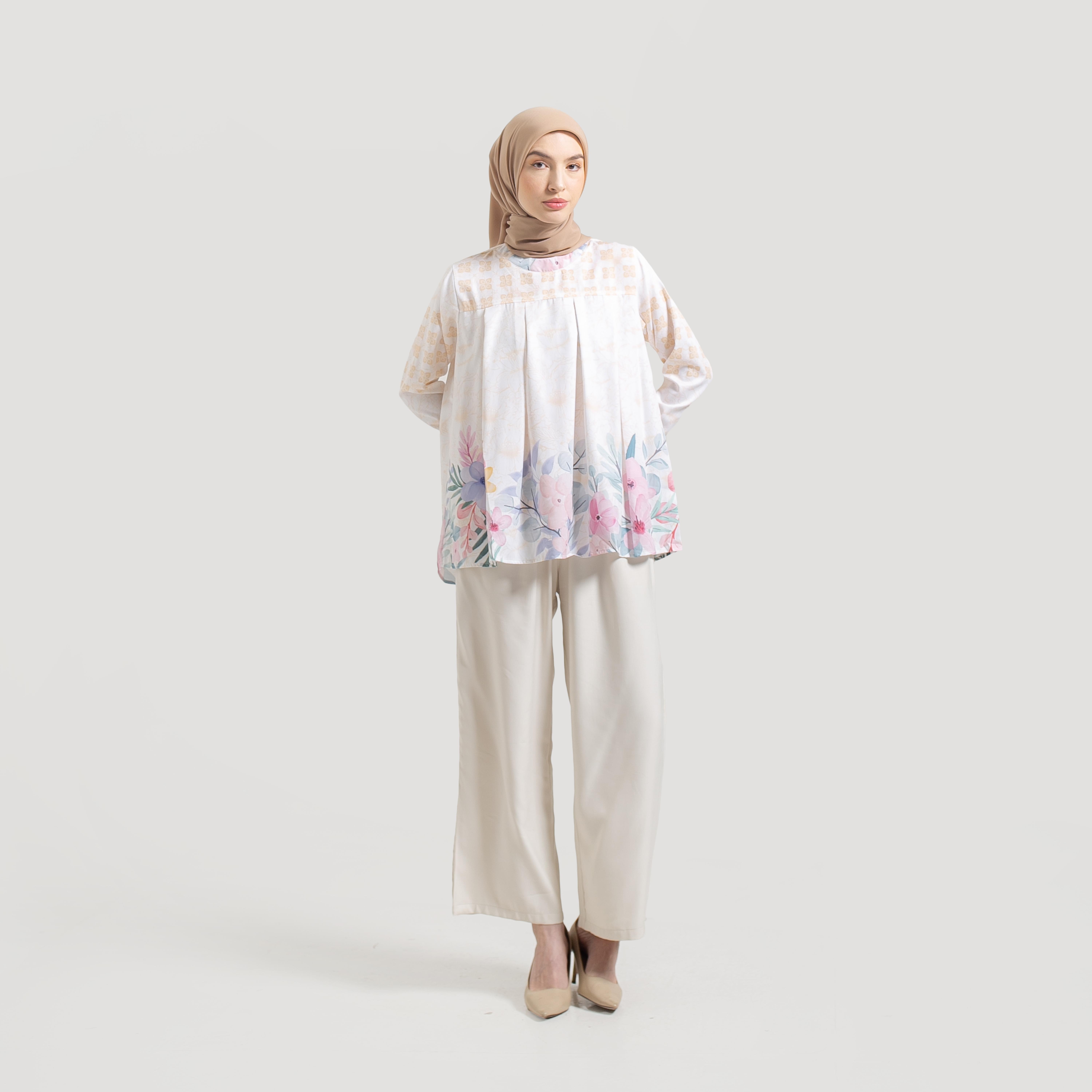 Ameela.KL Blouse Amavi Atasan Motif Full Print
