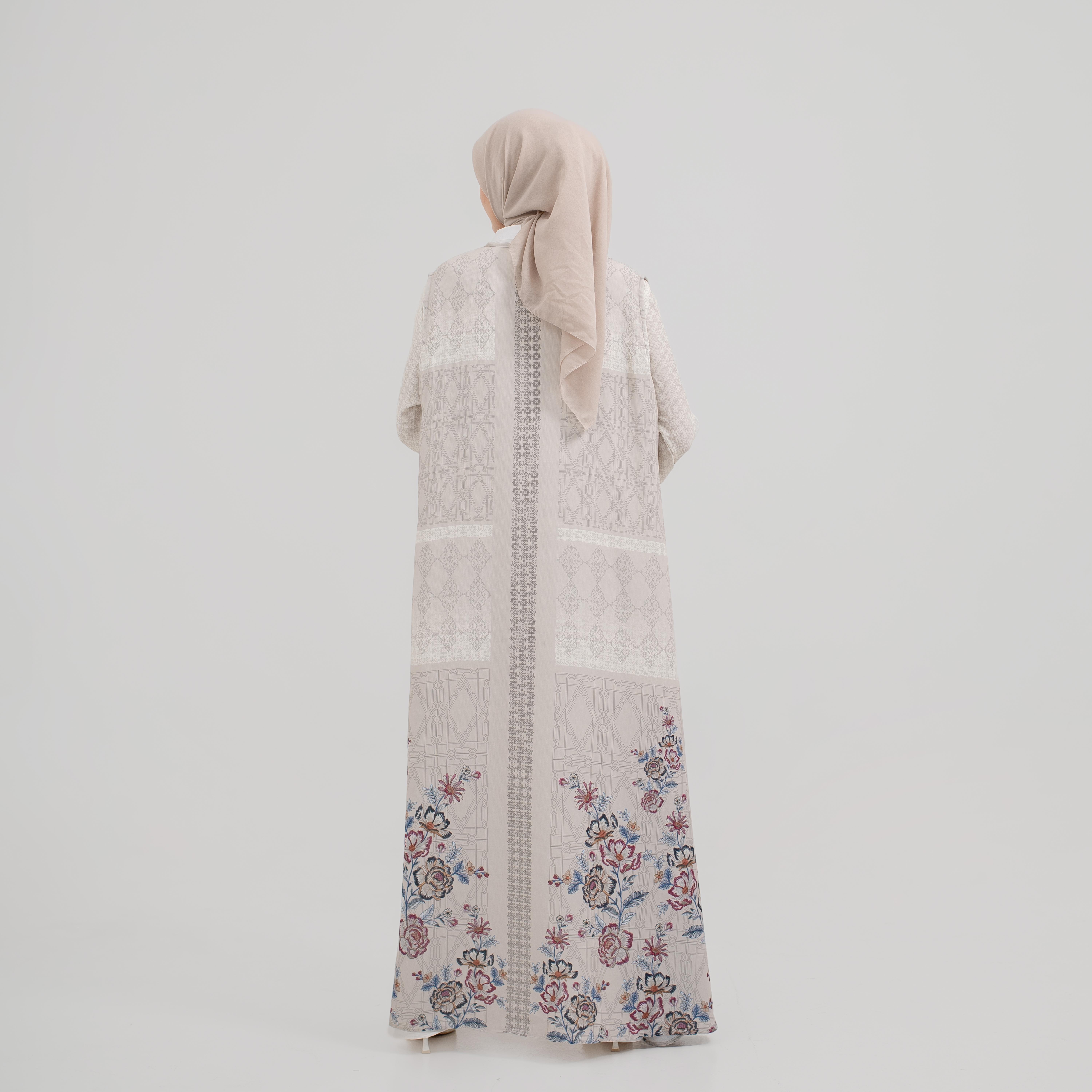 GAMIS RAYA MEERA FULL PRINT DOUBLE PCS BY AMEELA.KL