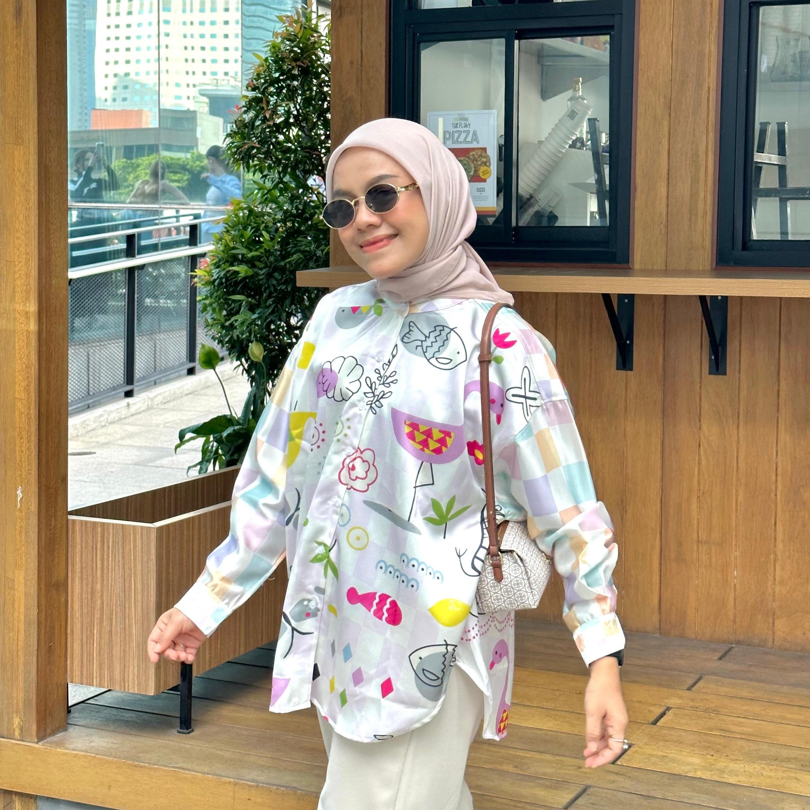 BLOUSE FULL PRINTING KALA CASUAL BY AMEELA.KL