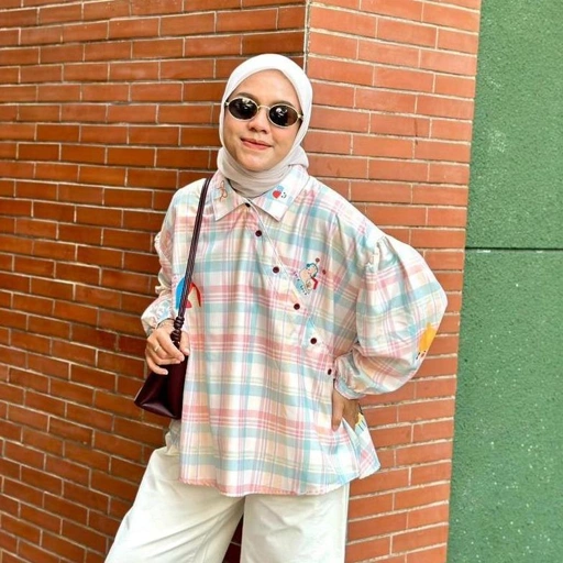KEMEJA OVERSIZE FULL PRINT KATUN MICA BY AMEELA. KL