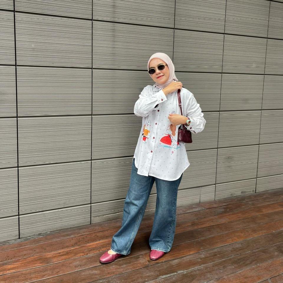 KEMEJA FULL PRINT POLKA STUDIO SILK JOELI BY AMEELA.KL