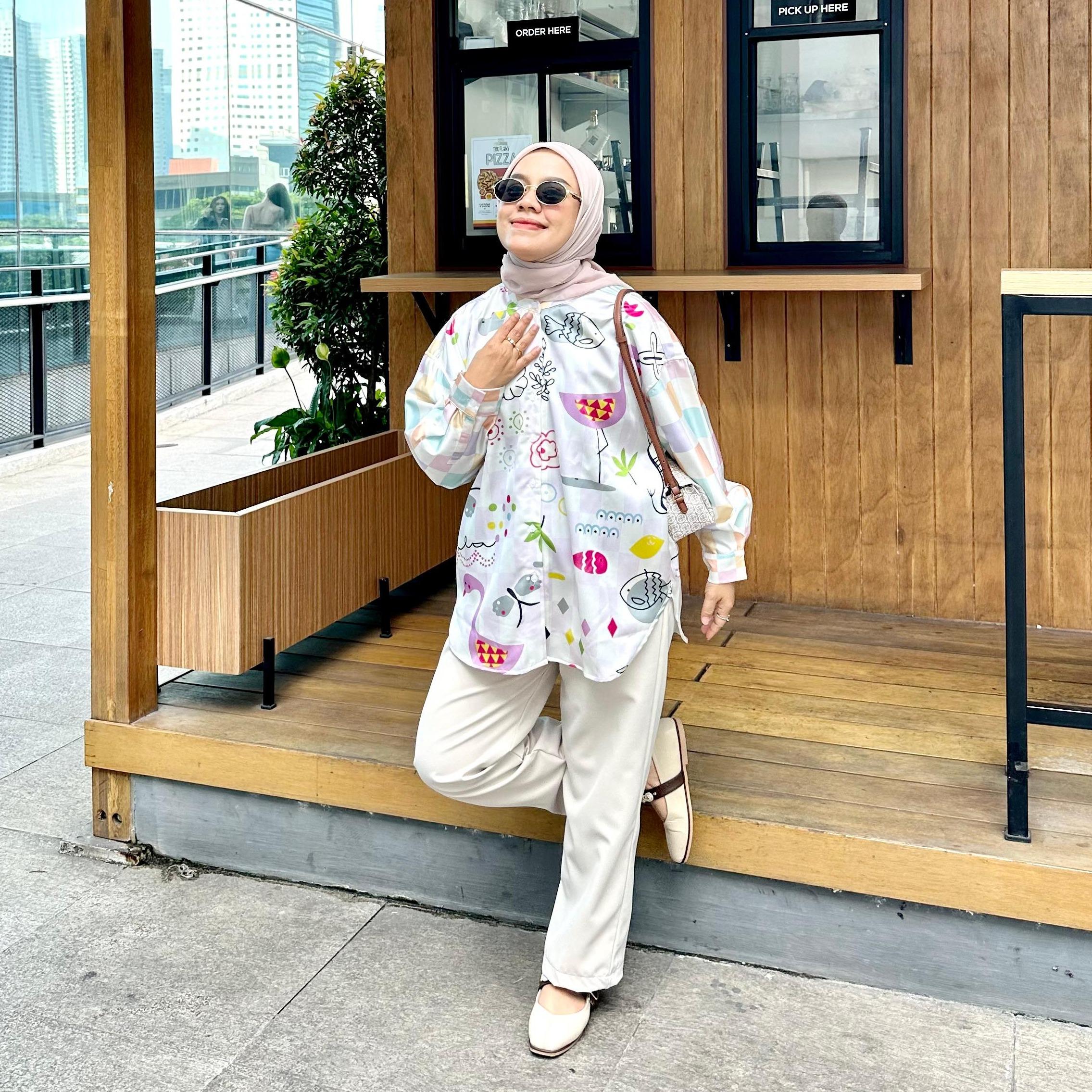 BLOUSE FULL PRINTING KALA CASUAL BY AMEELA.KL