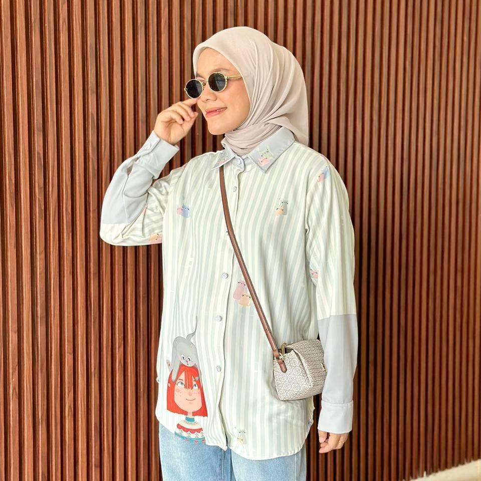 KEMEJA FULL PRINT LOLY CRAPE KAIA BY AMEELA.KL